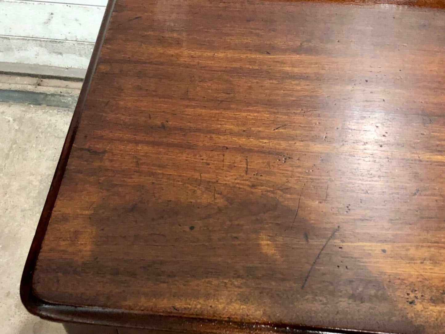 000756....Handsome Antique Mahogany Writing / Hall Table