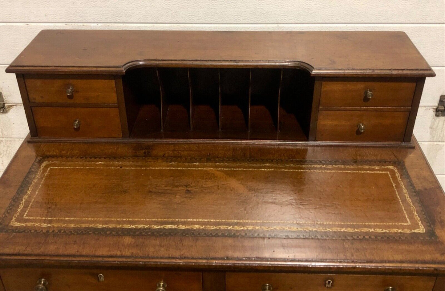 000762....Handsome Edwardian Mahogany Writing Desk ( sold )