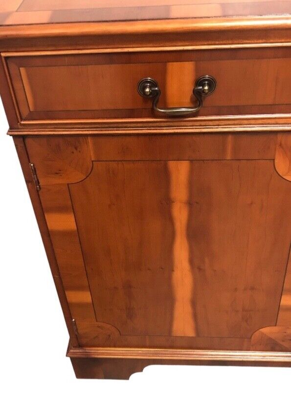000824....Stunning Pair Of Vintage Yew Side Cabinets ( sold )