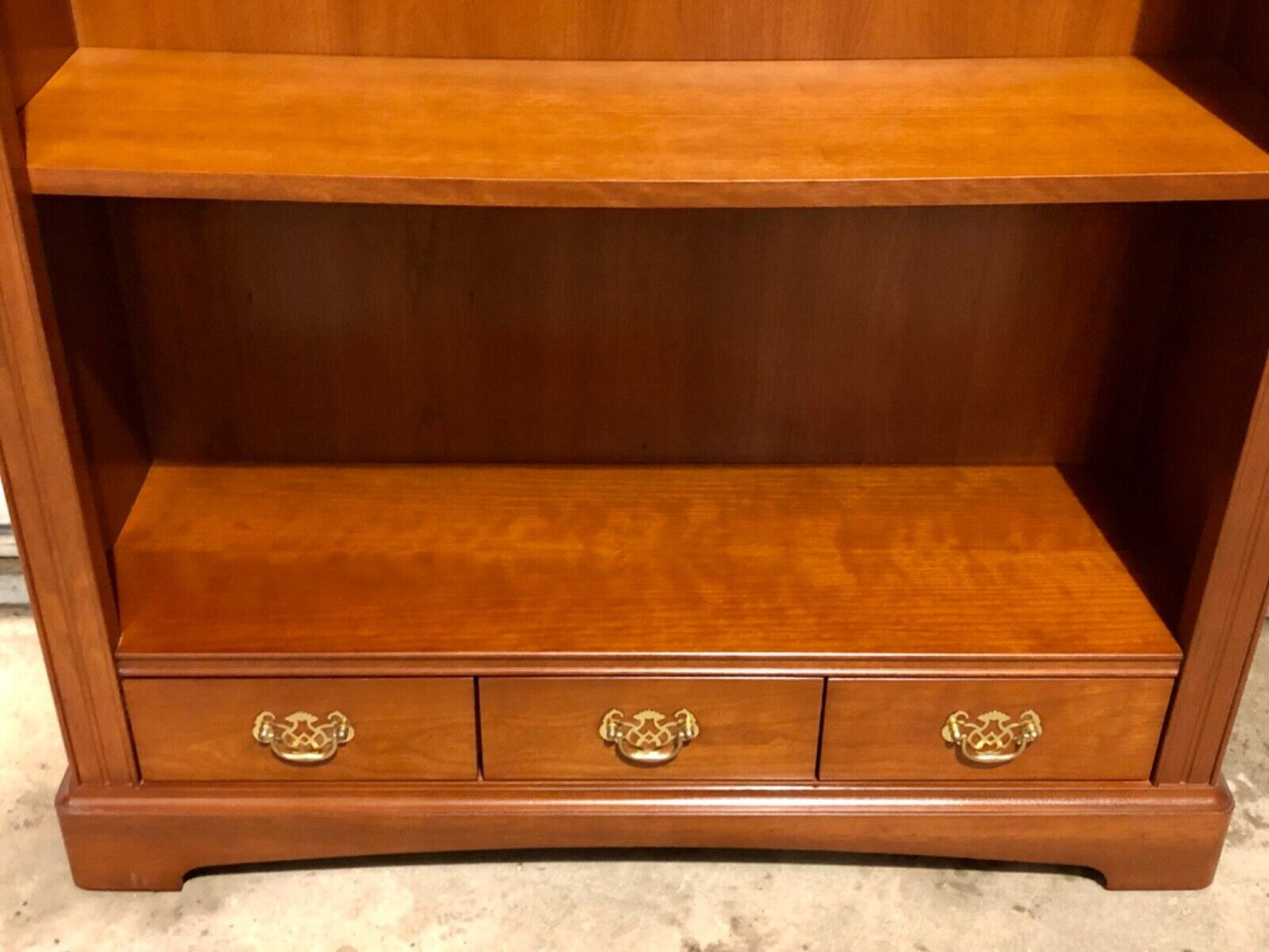 000738....Handsome Vintage Stag Bookcase / Bookshelves ( sold )
