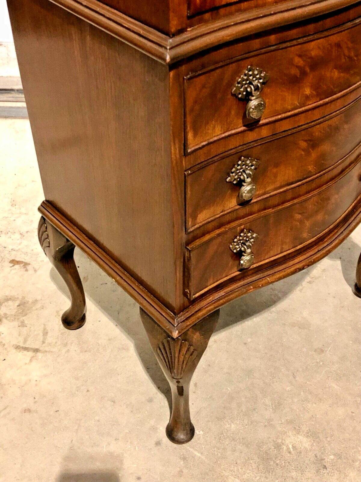 000794....Handsome Small Vintage Mahogany Drinks Cabinet With Drawers ( sold )