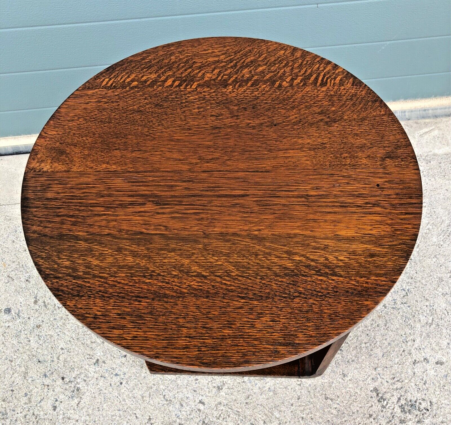 000816....Handsome Art Deco Solid Oak Coffee Table ( sold )
