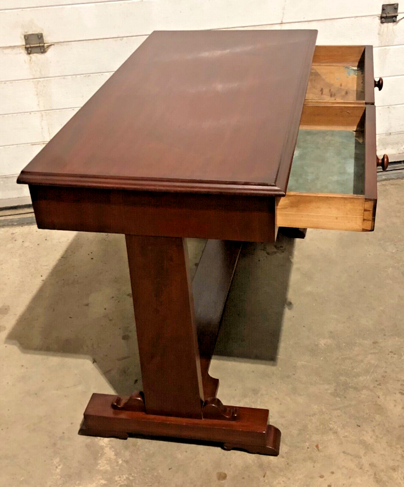 000770....Handsome Antique Mahogany Writing / Side Table