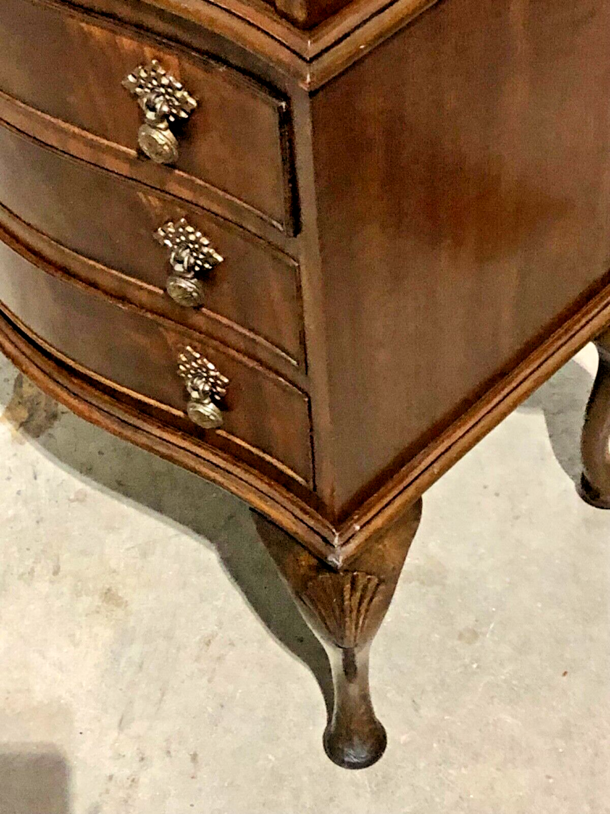 000794....Handsome Small Vintage Mahogany Drinks Cabinet With Drawers ( sold )
