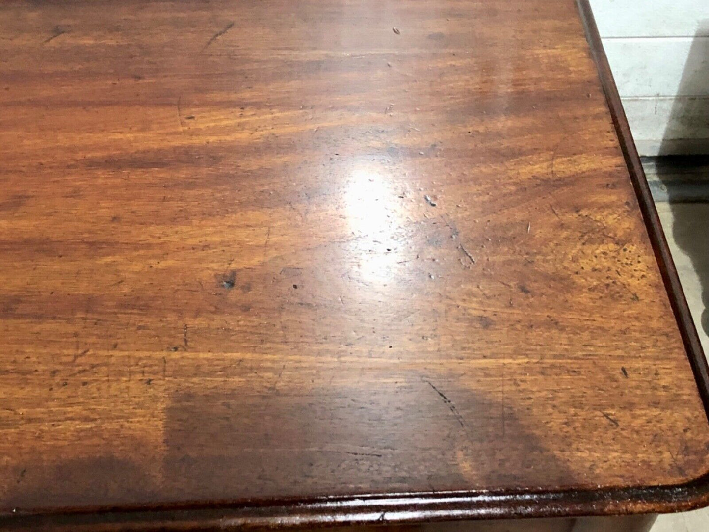 000756....Handsome Antique Mahogany Writing / Hall Table ( sold )