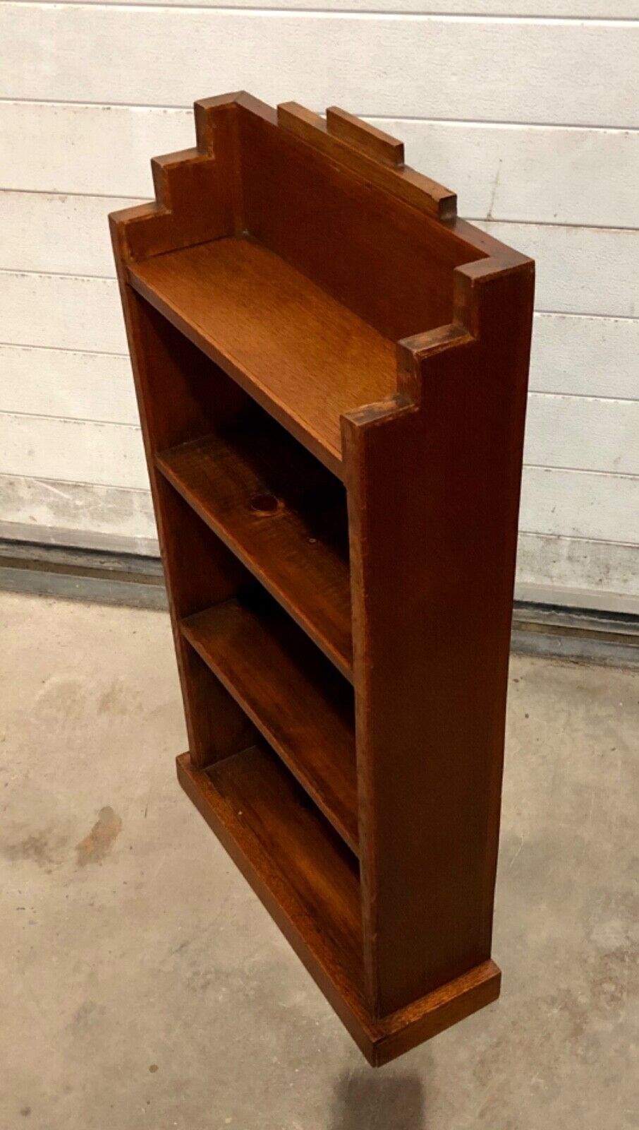 000758....Handsome Small Art Deco Bookcase / Bookshelf ( sold )