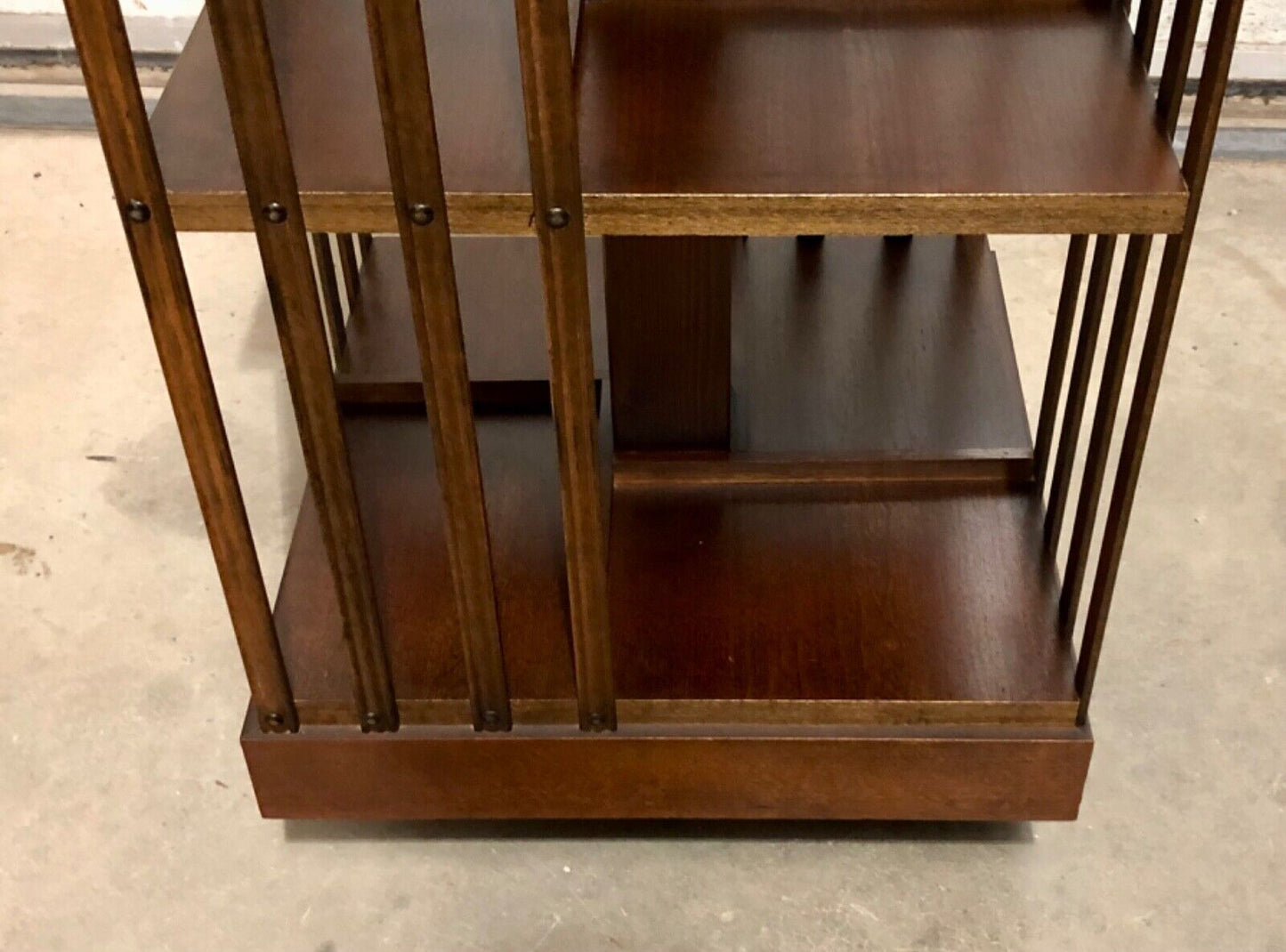 000831....Handsome Vintage Revolving Bookcase ( sold )