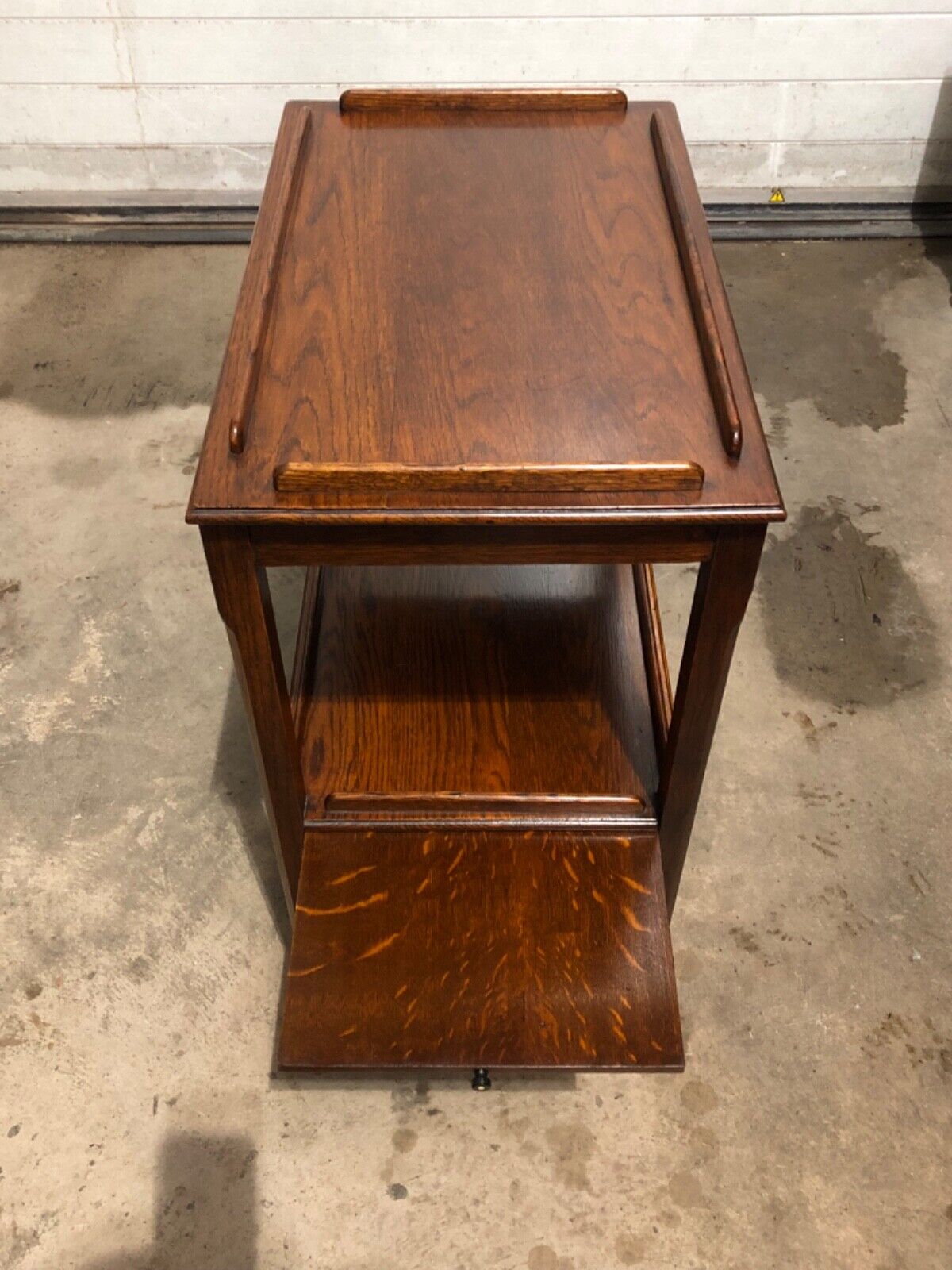 000795.... Handsome Vintage Arts And Crafts Oak Trolley / Buffet ( sold )