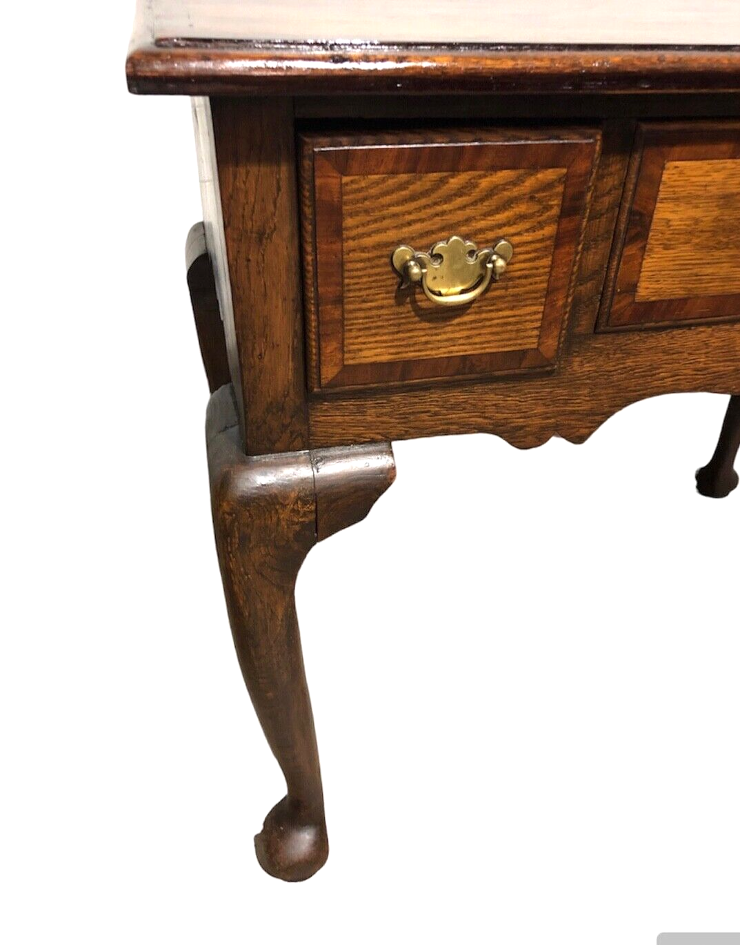 000796....Handsome Vintage Oak Lowboy Desk