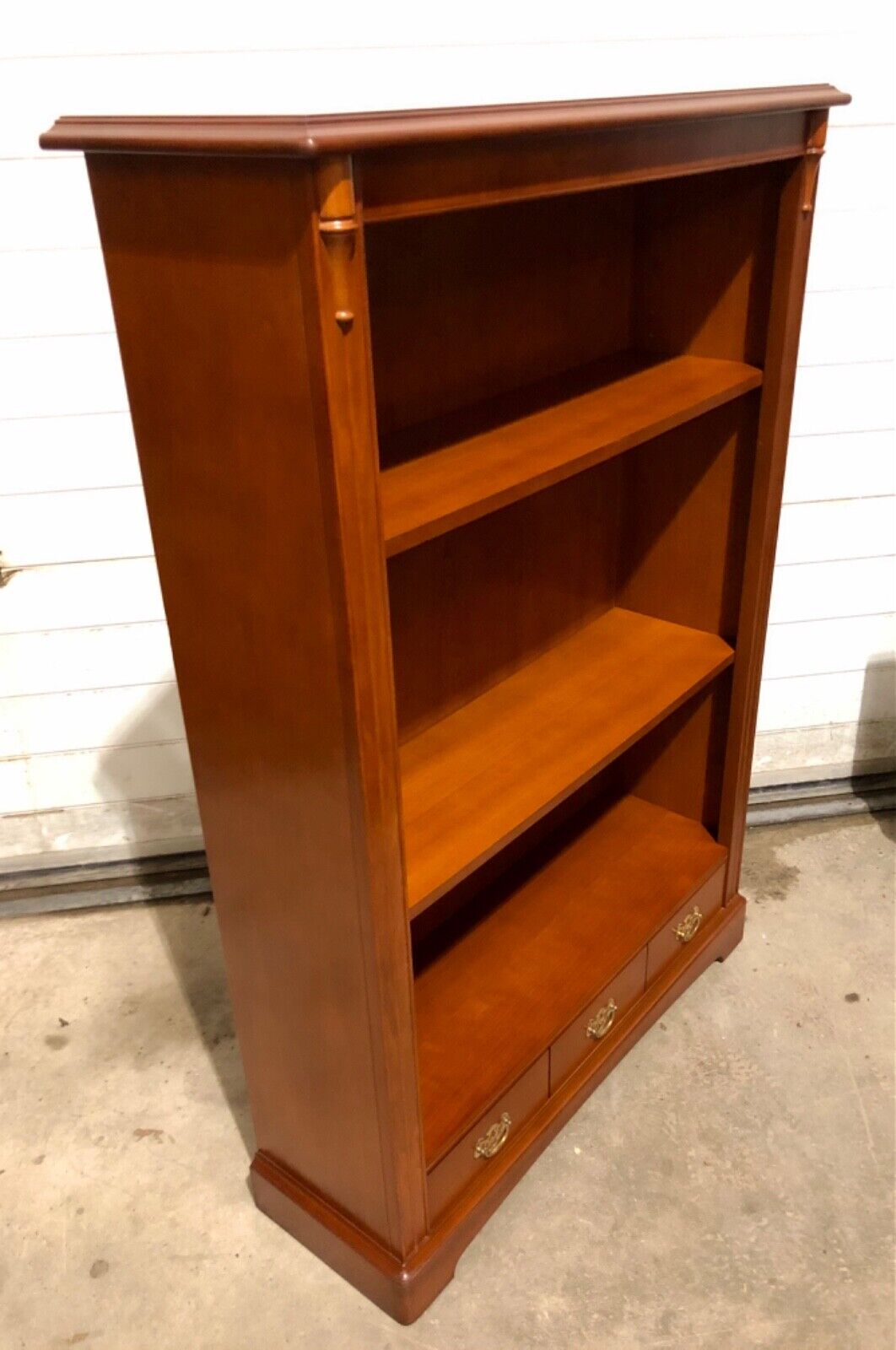 000738....Handsome Vintage Stag Bookcase / Bookshelves ( sold )