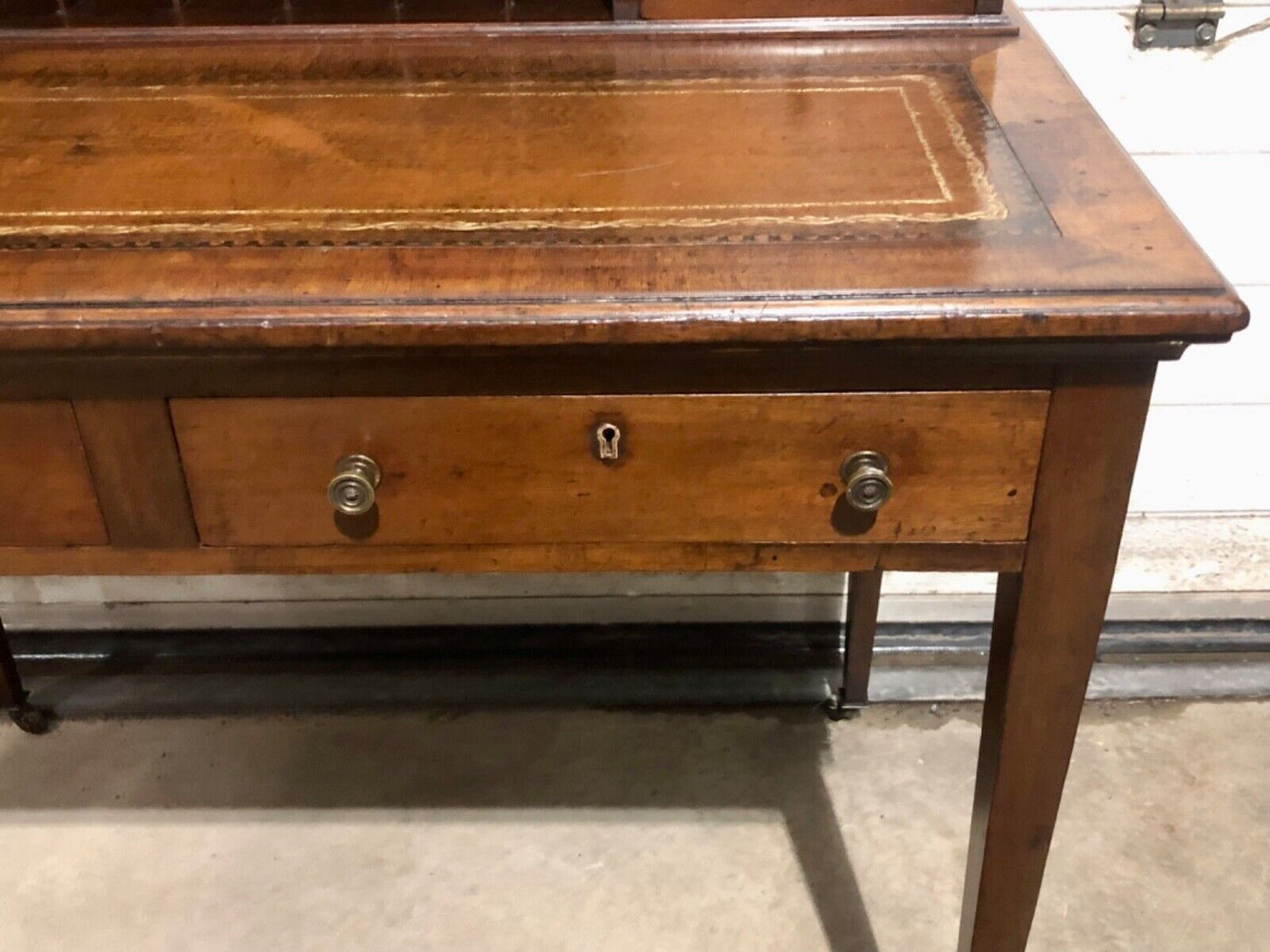 000762....Handsome Edwardian Mahogany Writing Desk ( sold )