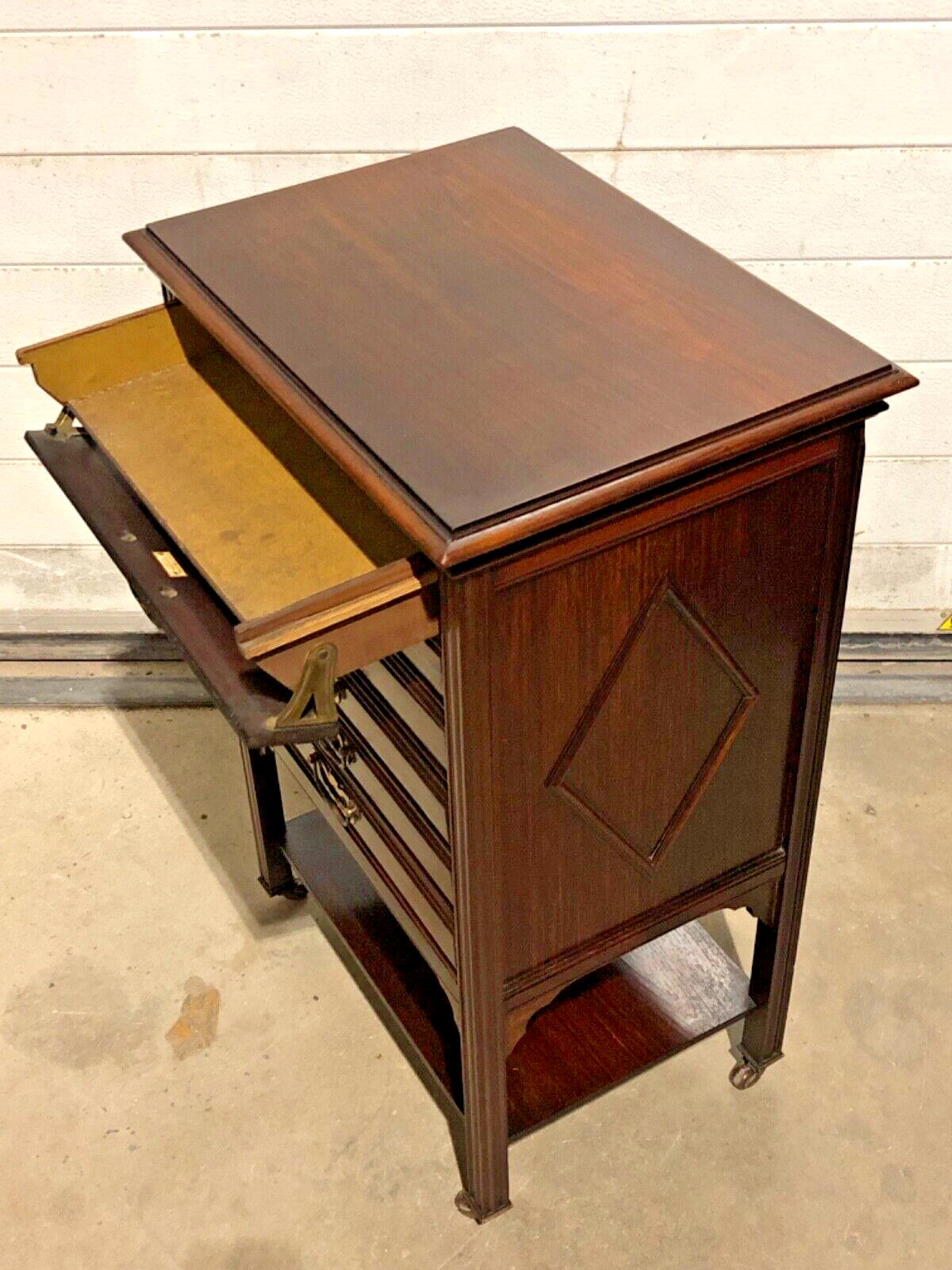 000775....Handsome Antique Rosewood Music Cabinet / Sheet Music Chest( sold )