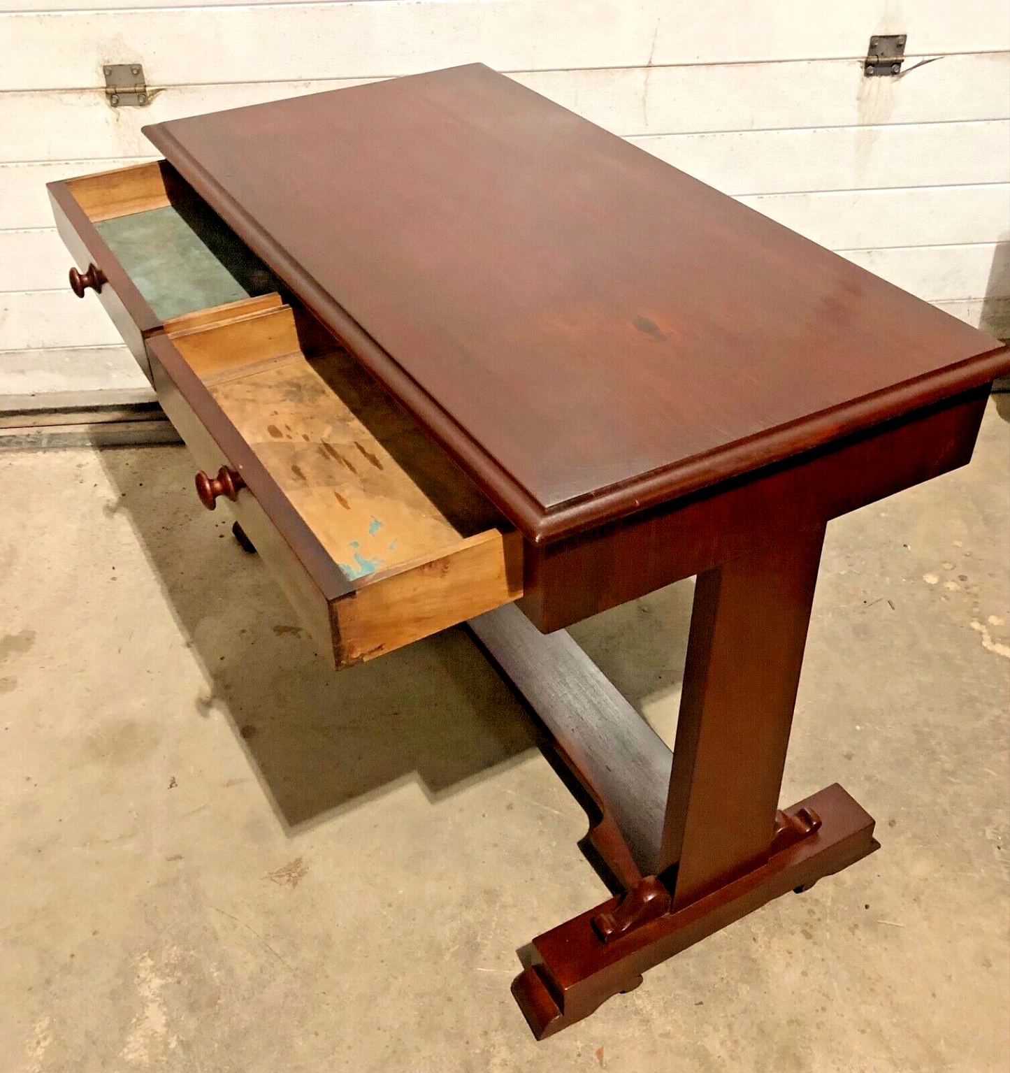 000770....Handsome Antique Mahogany Writing / Side Table