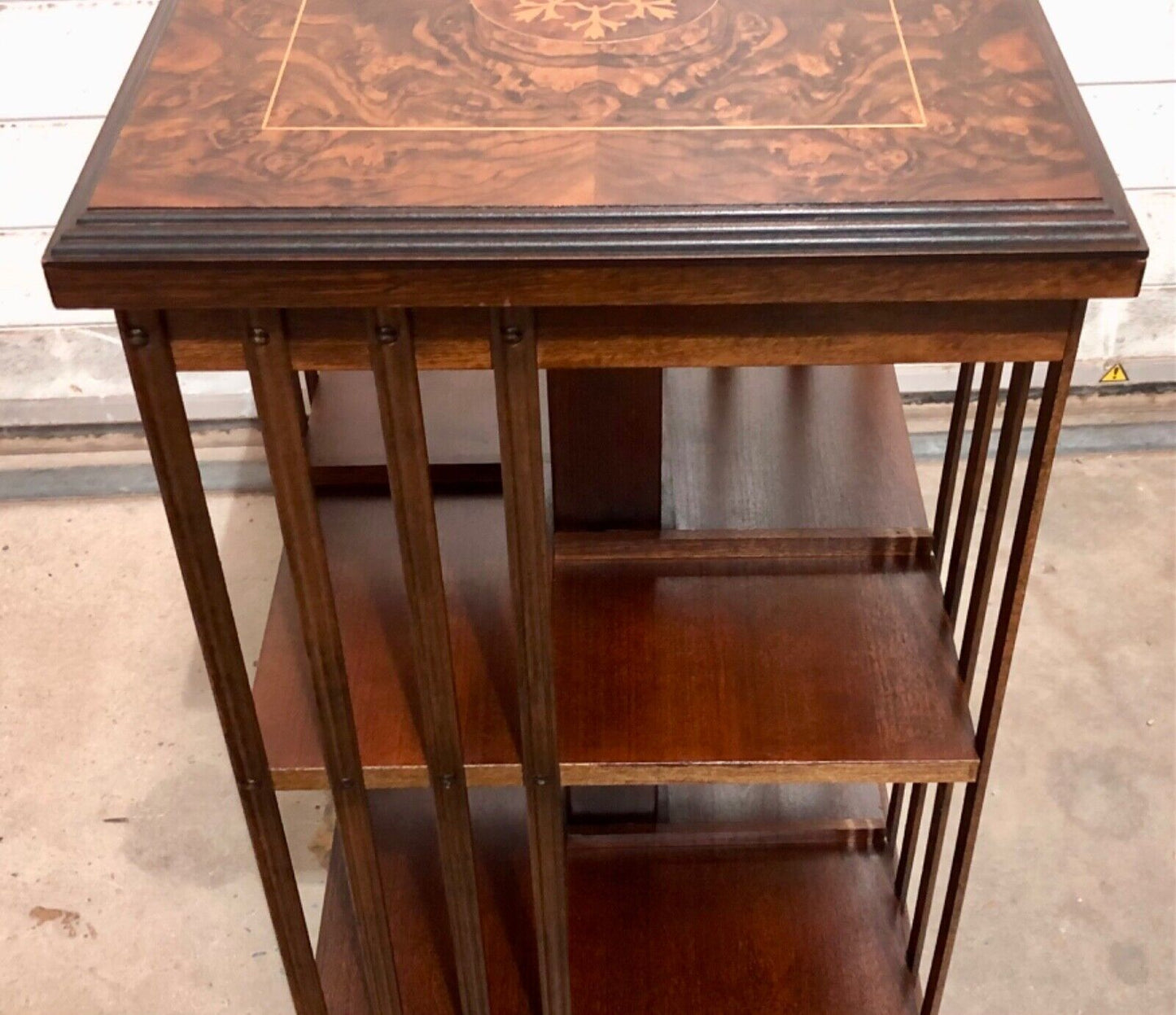 000831....Handsome Vintage Revolving Bookcase ( sold )