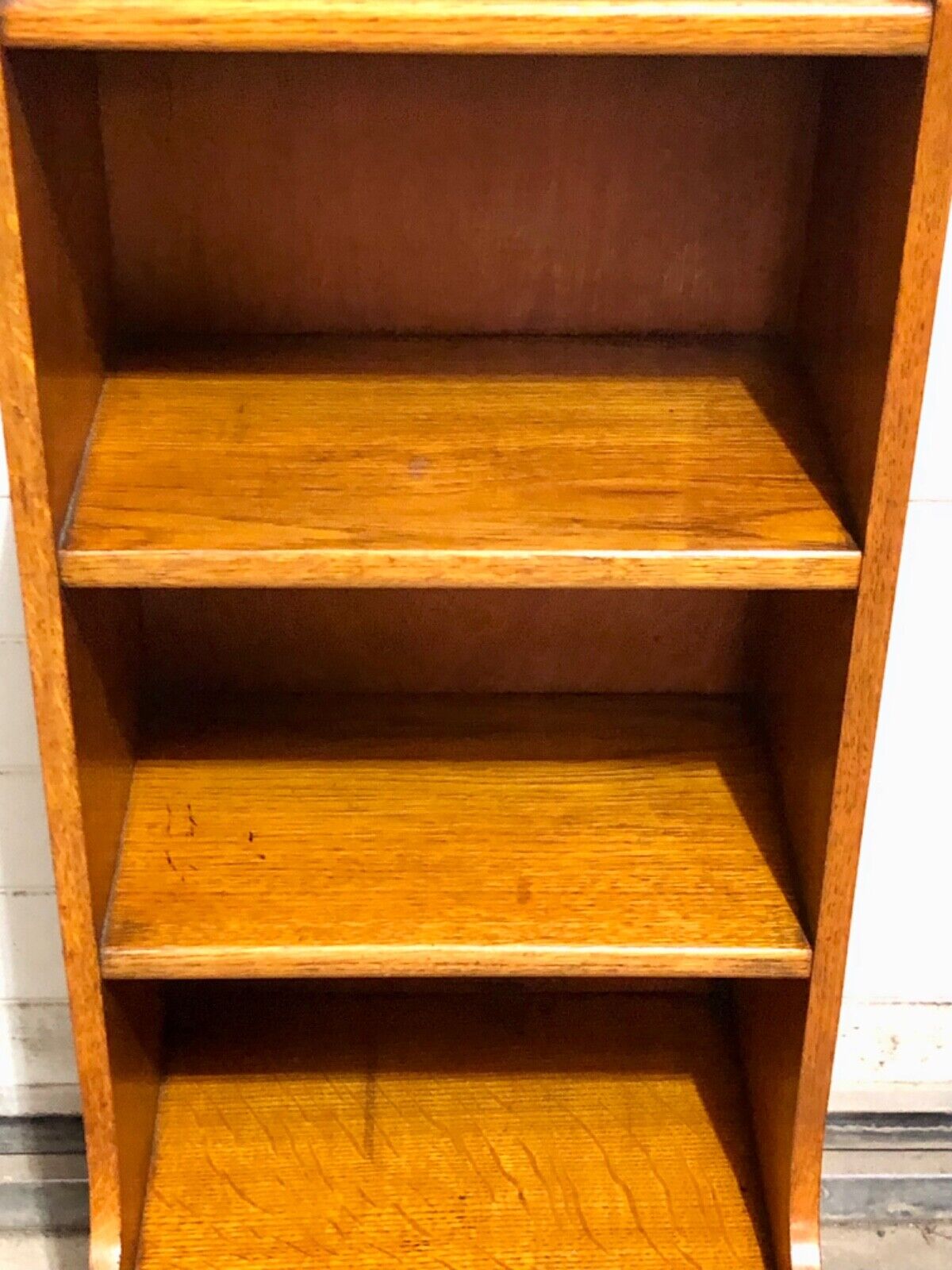 000748....Handsome Vintage Bookcase With Cupboard And Shelves( sold )