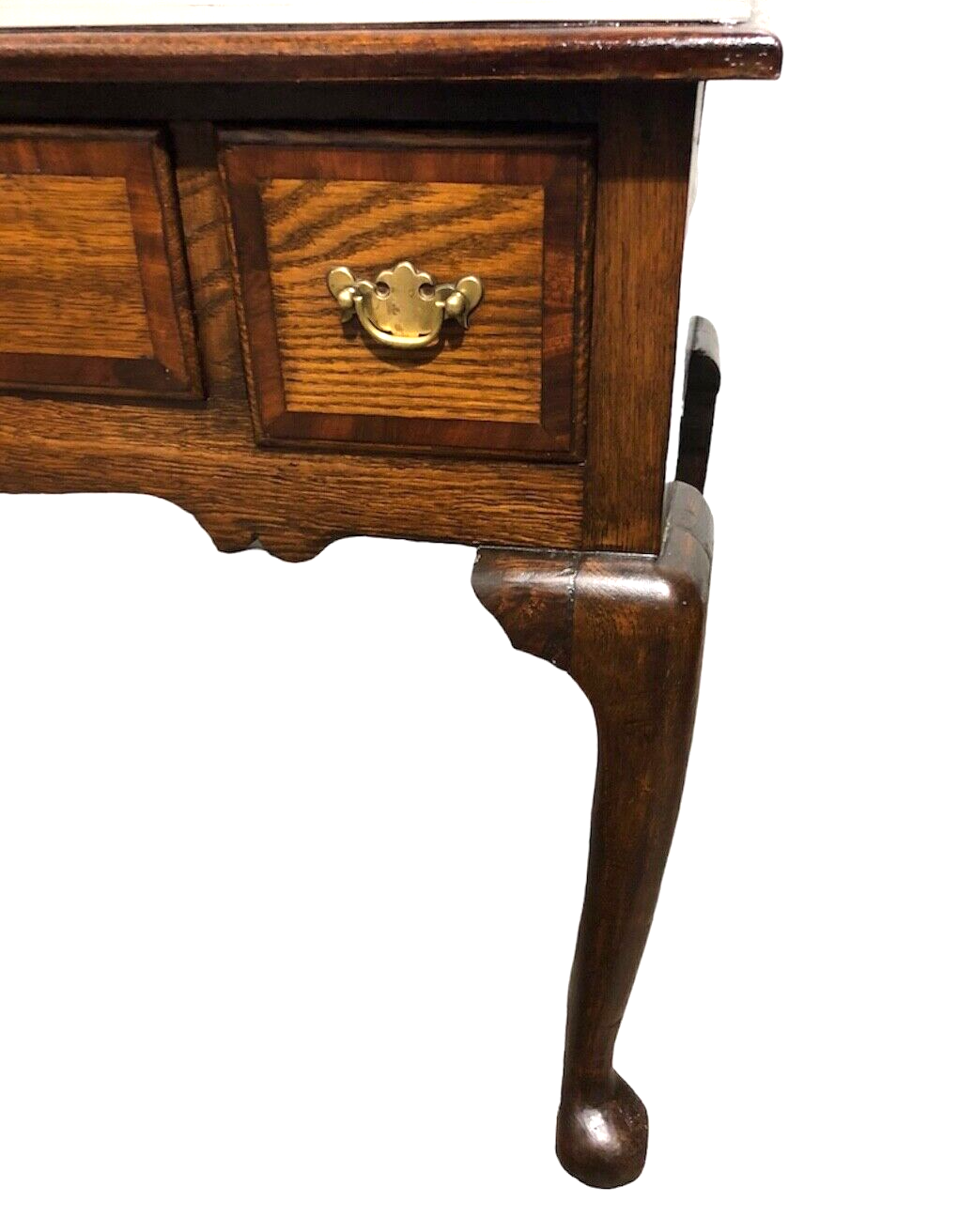 000796....Handsome Vintage Oak Lowboy Desk