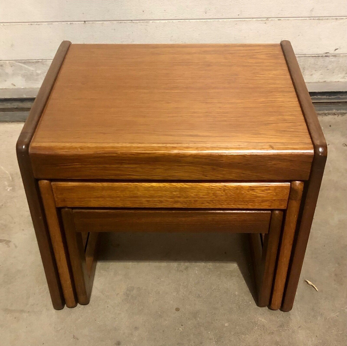 000757....Retro Teak Nest Of Coffee Tables