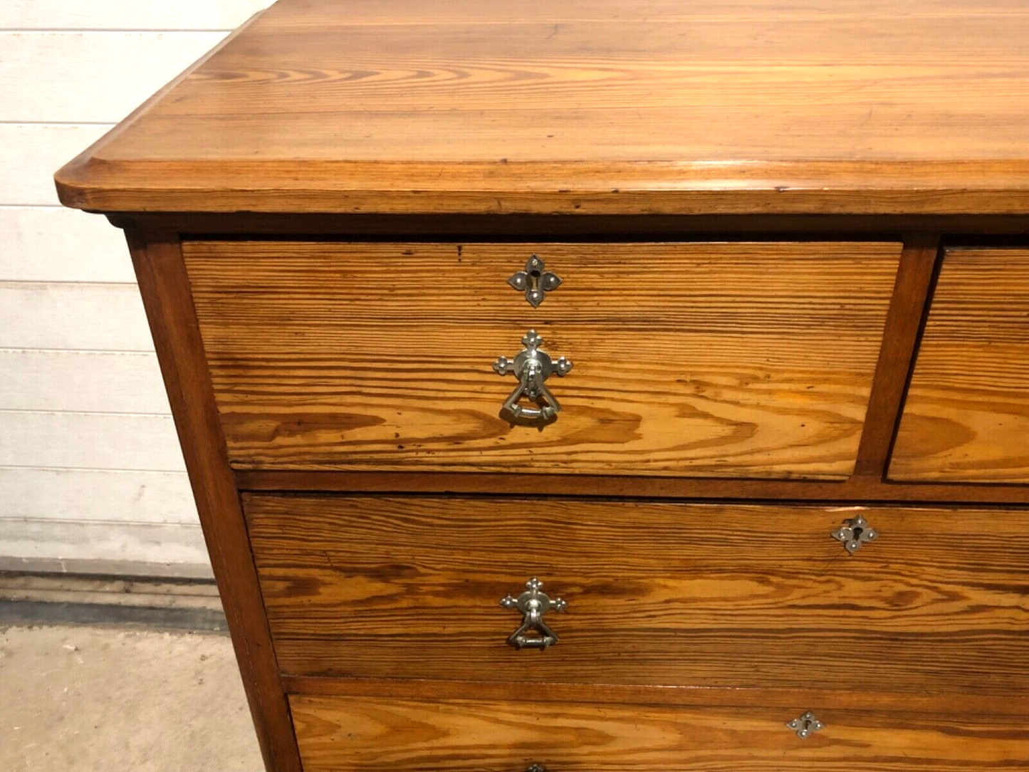 000772....Handsome Antique Pine Chest Of Drawers ( sold )