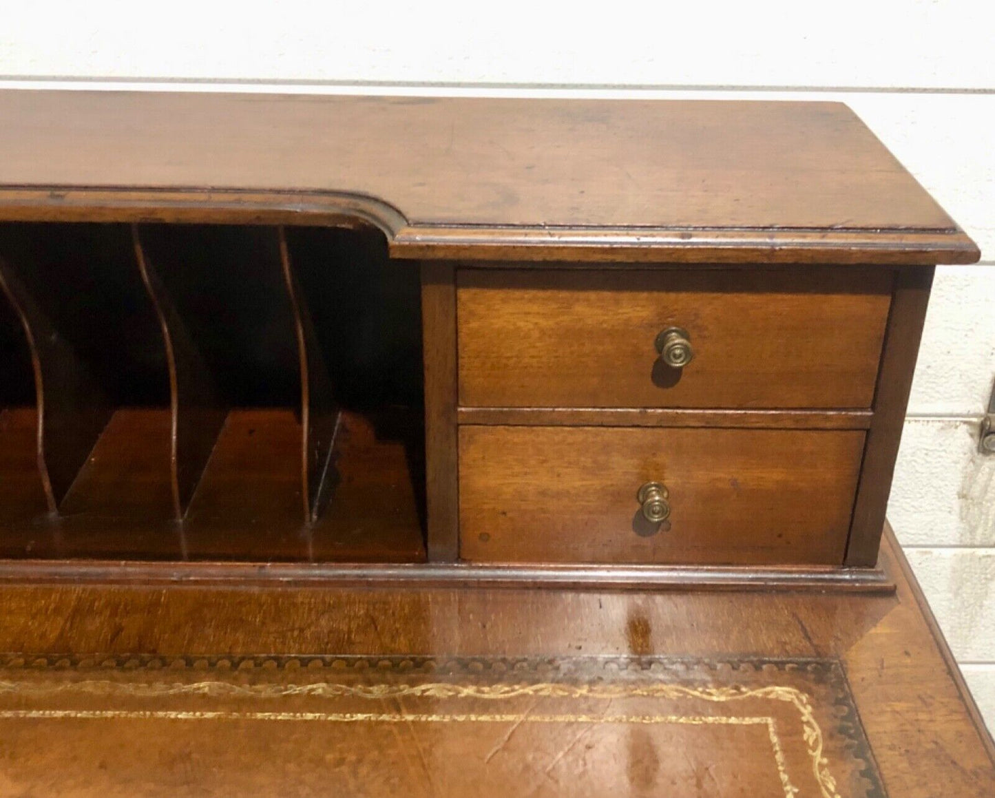 000762....Handsome Edwardian Mahogany Writing Desk ( sold )