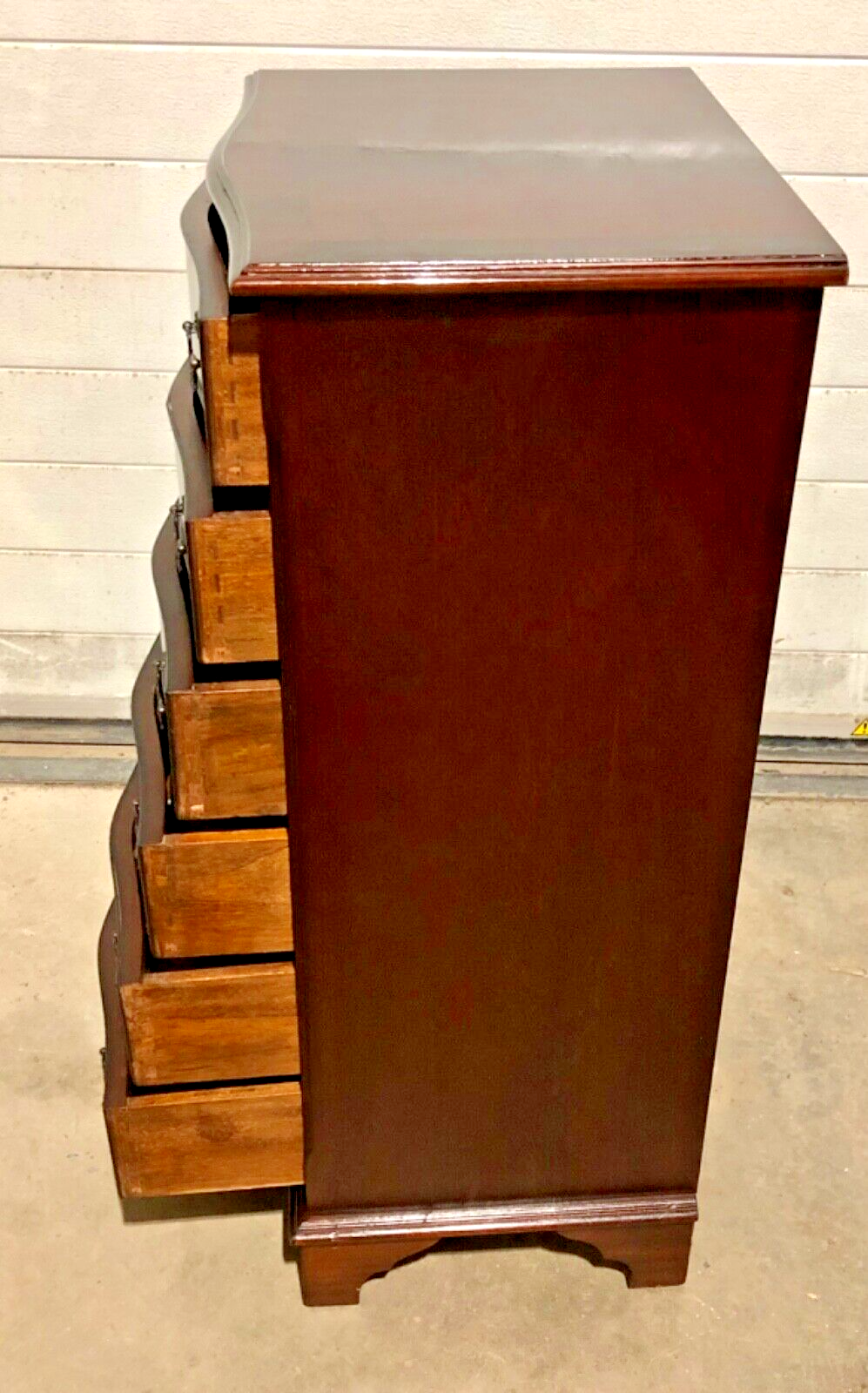 000764....Handsome Vintage Tallboy Chest / Chest Of Six Drawers ( sold )