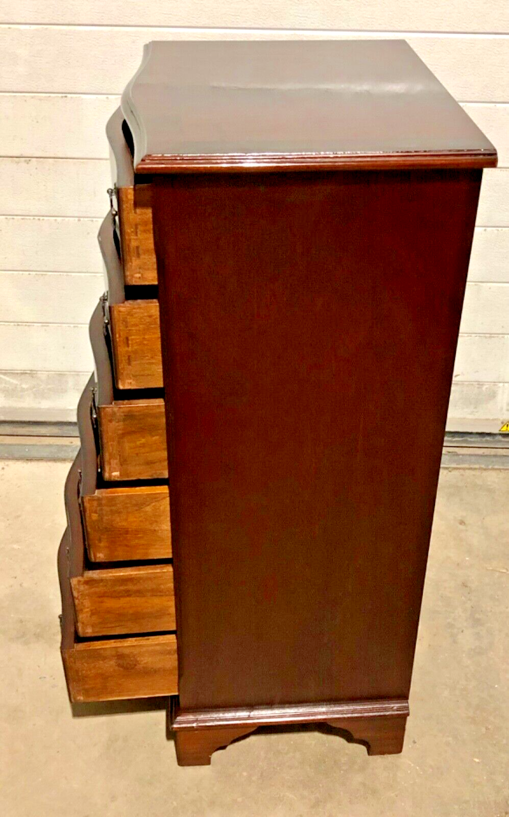 000764....Handsome Vintage Tallboy Chest / Chest Of Six Drawers