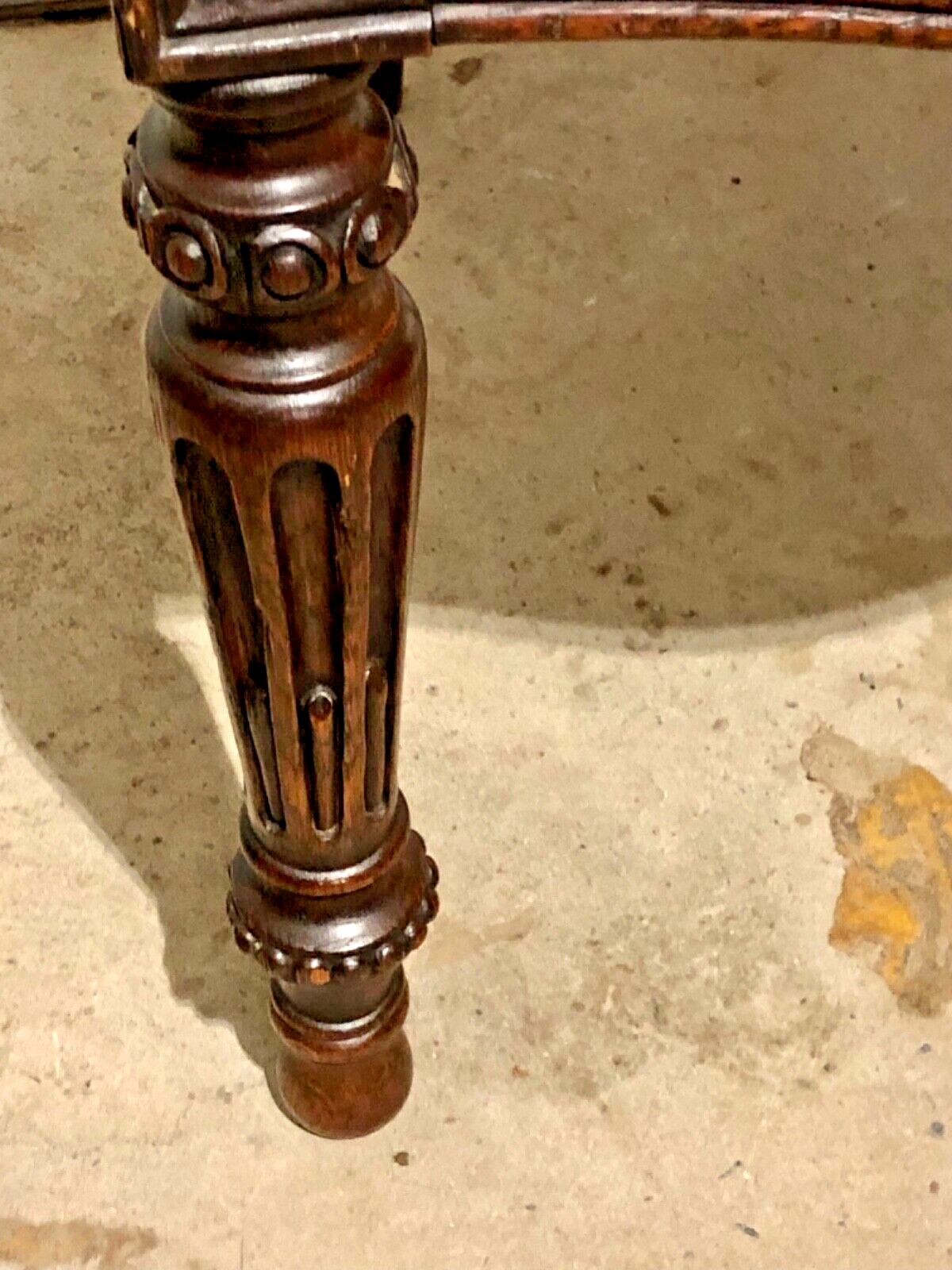 000790....Handsome Set Of Four Antique Carved Oak Dining Chairs
