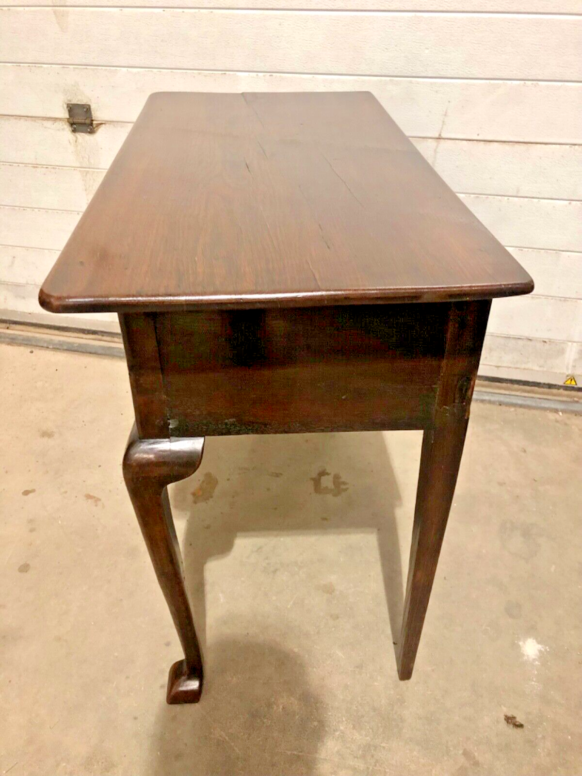 000801....Handsome Antique Oak Lowboy / Writing Table