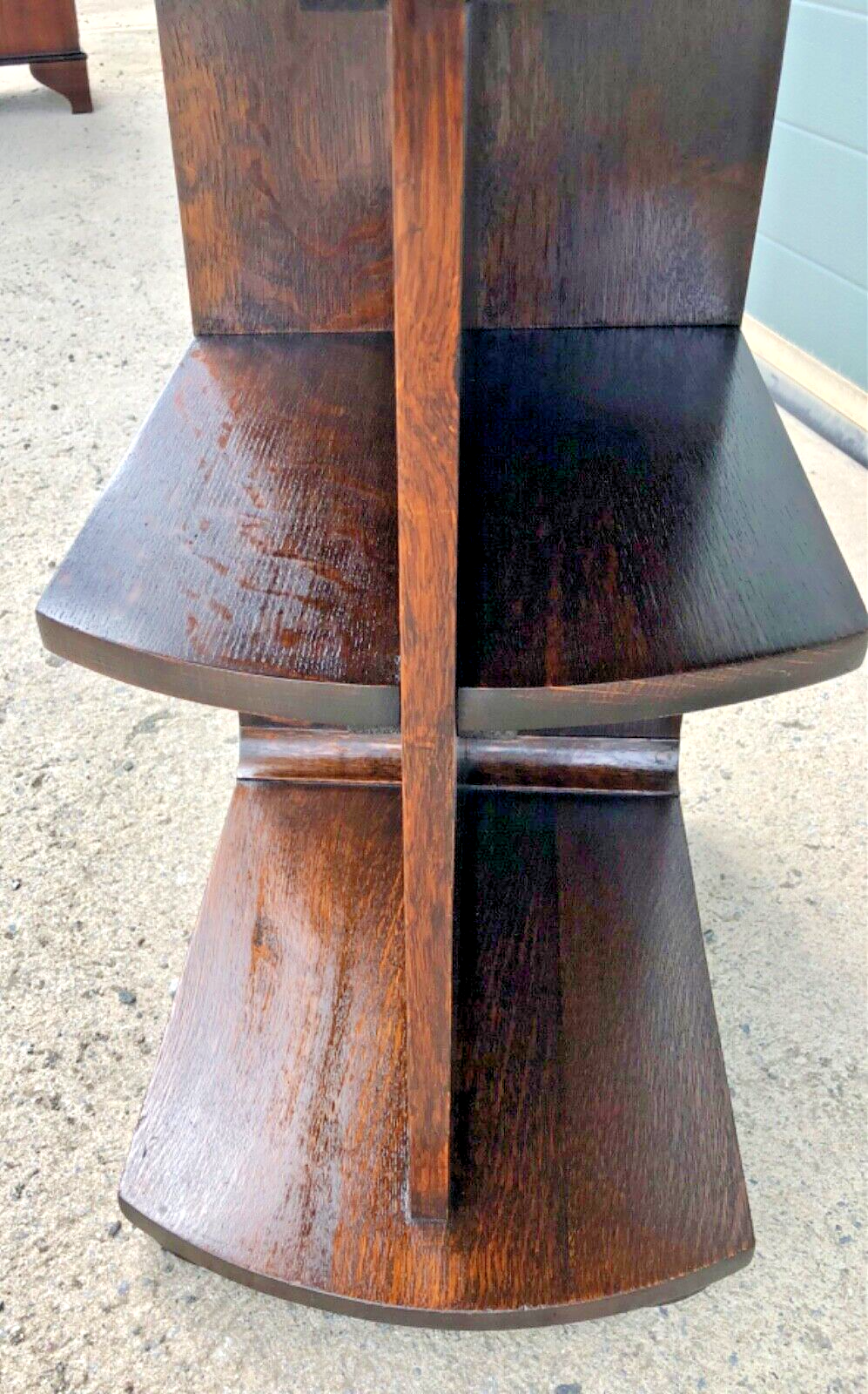 000816....Handsome Art Deco Solid Oak Coffee Table ( sold )