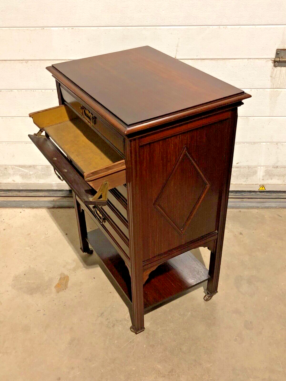 000775....Handsome Antique Rosewood Music Cabinet / Sheet Music Chest( sold )