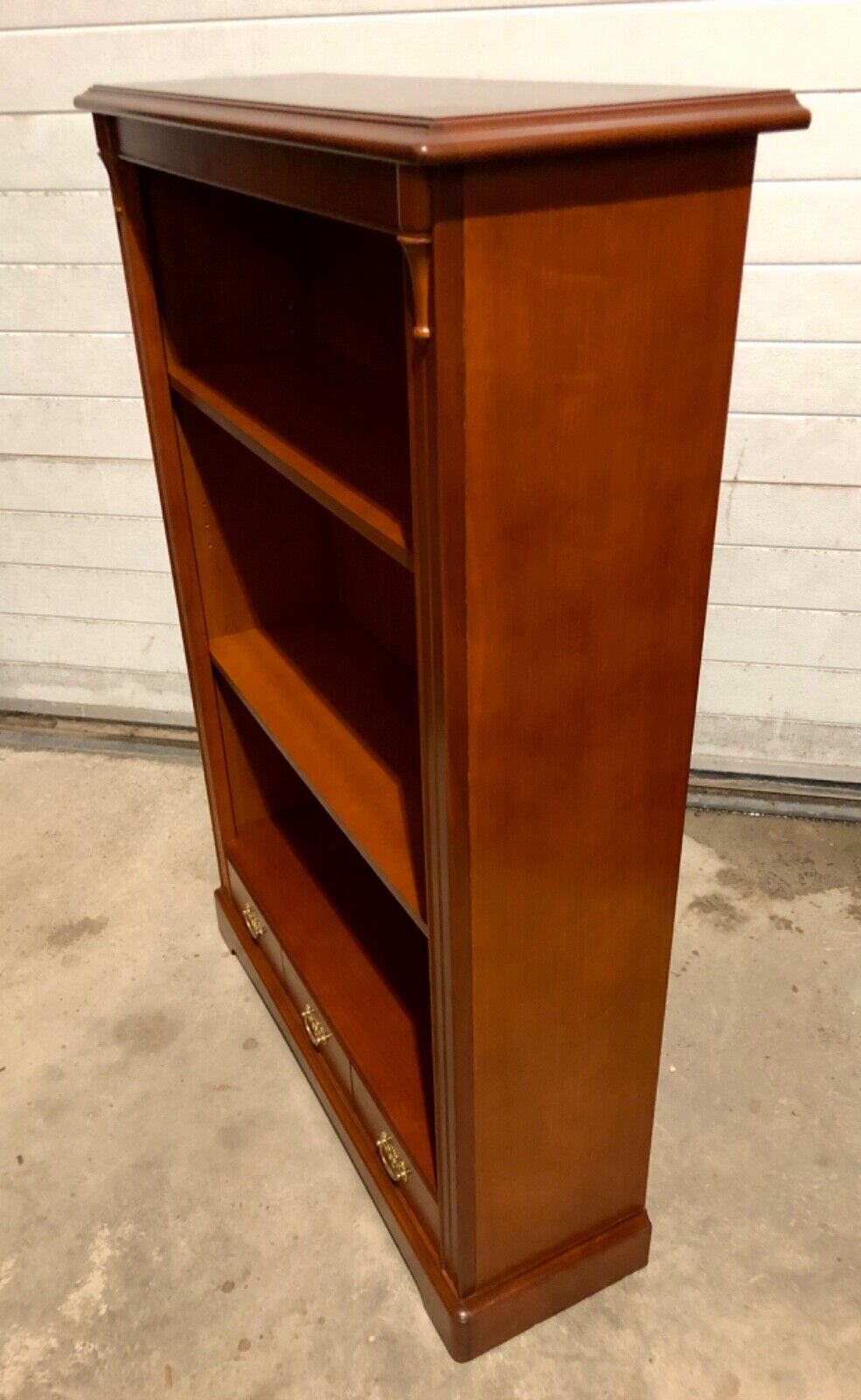 000738....Handsome Vintage Stag Bookcase / Bookshelves ( sold )