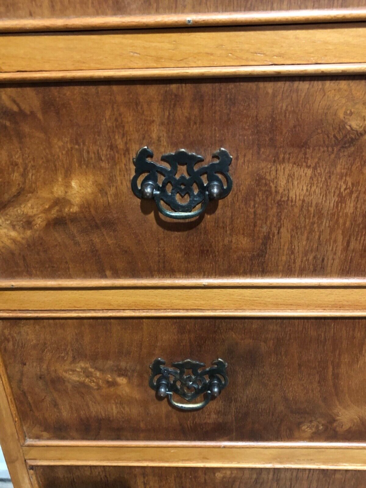 000776....Handsome Vintage Walnut Tallboy / Seven Drawer Tall Chest ( sold )
