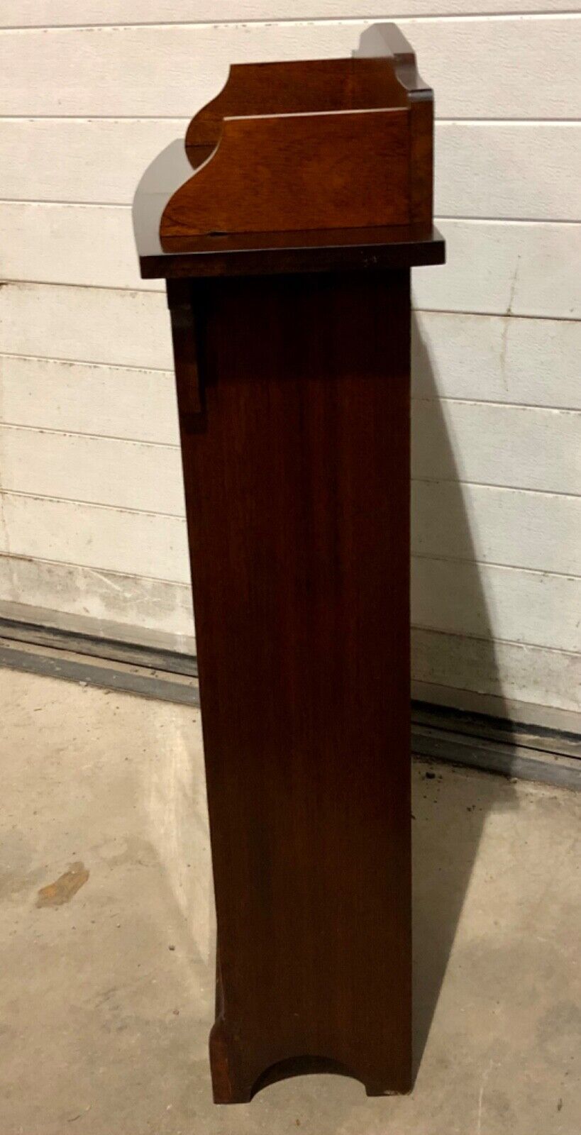 000778....Handsome Vintage Arts And Crafts Mahogany Bookcase / Display Cabinet ( sold )