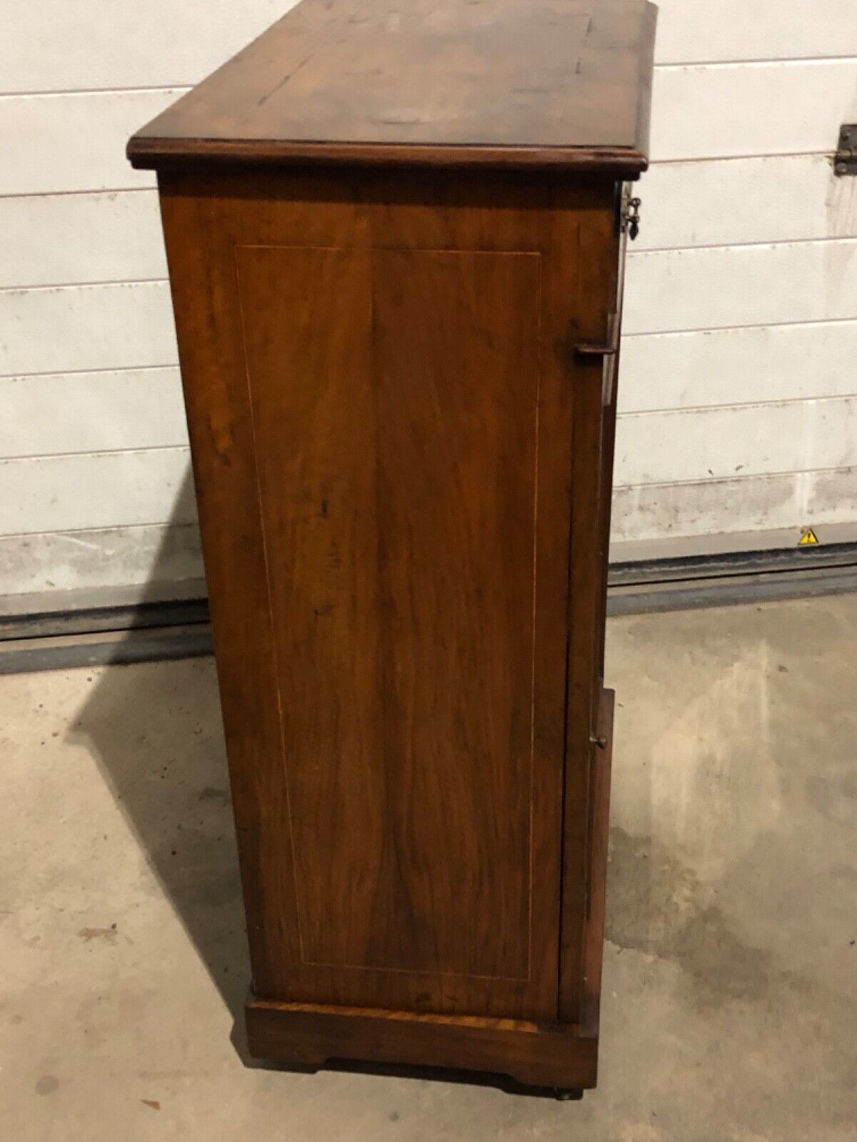 000773....Handsome Antique Walnut Pier Cabinet ( sold )