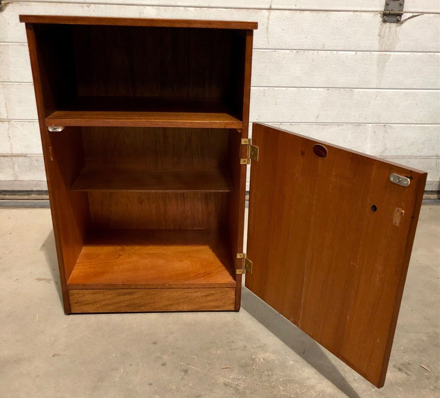 000823....Two Retro Teak Bedside Cabinets By Remploy ( sold )