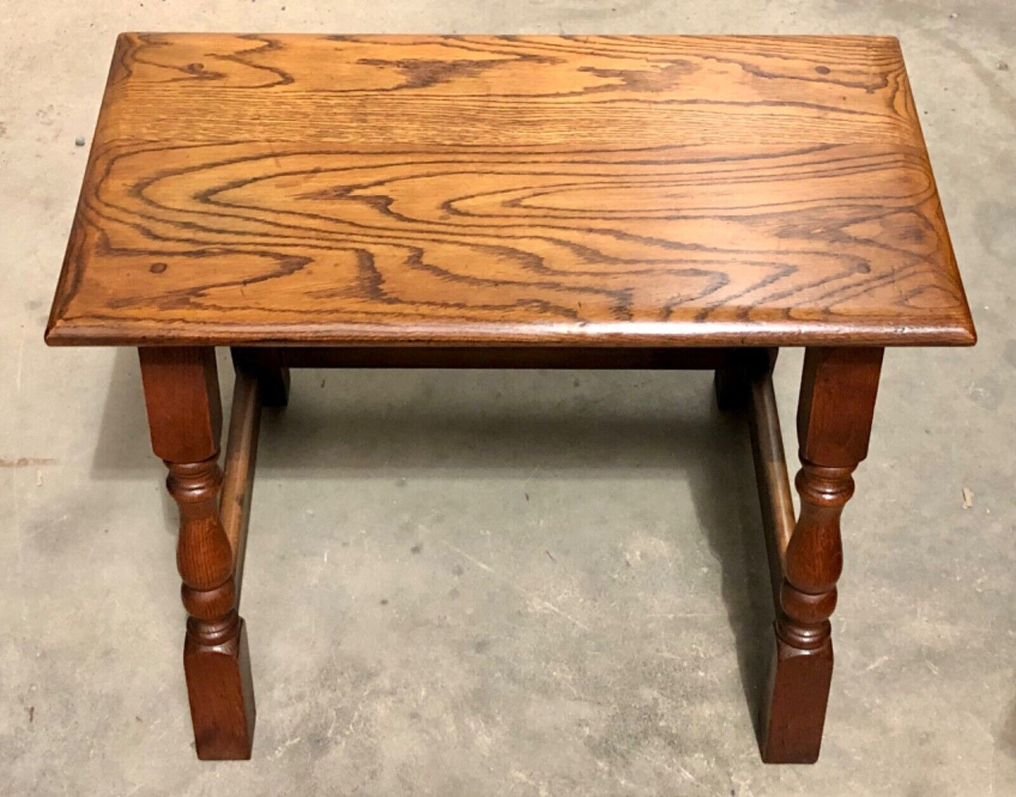 000825....Vintage Solid Oak Nest Of Tables / Coffee Tables ( sold )
