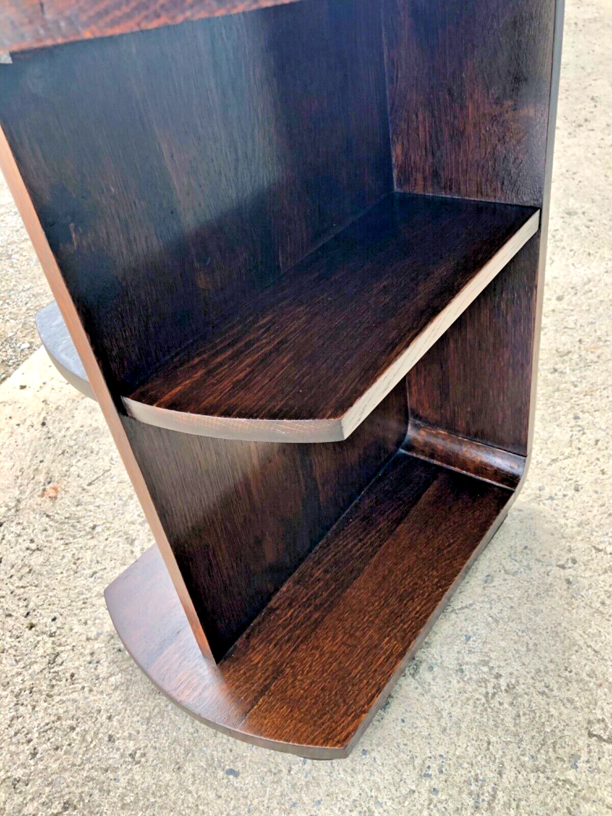 000816....Handsome Art Deco Solid Oak Coffee Table ( sold )