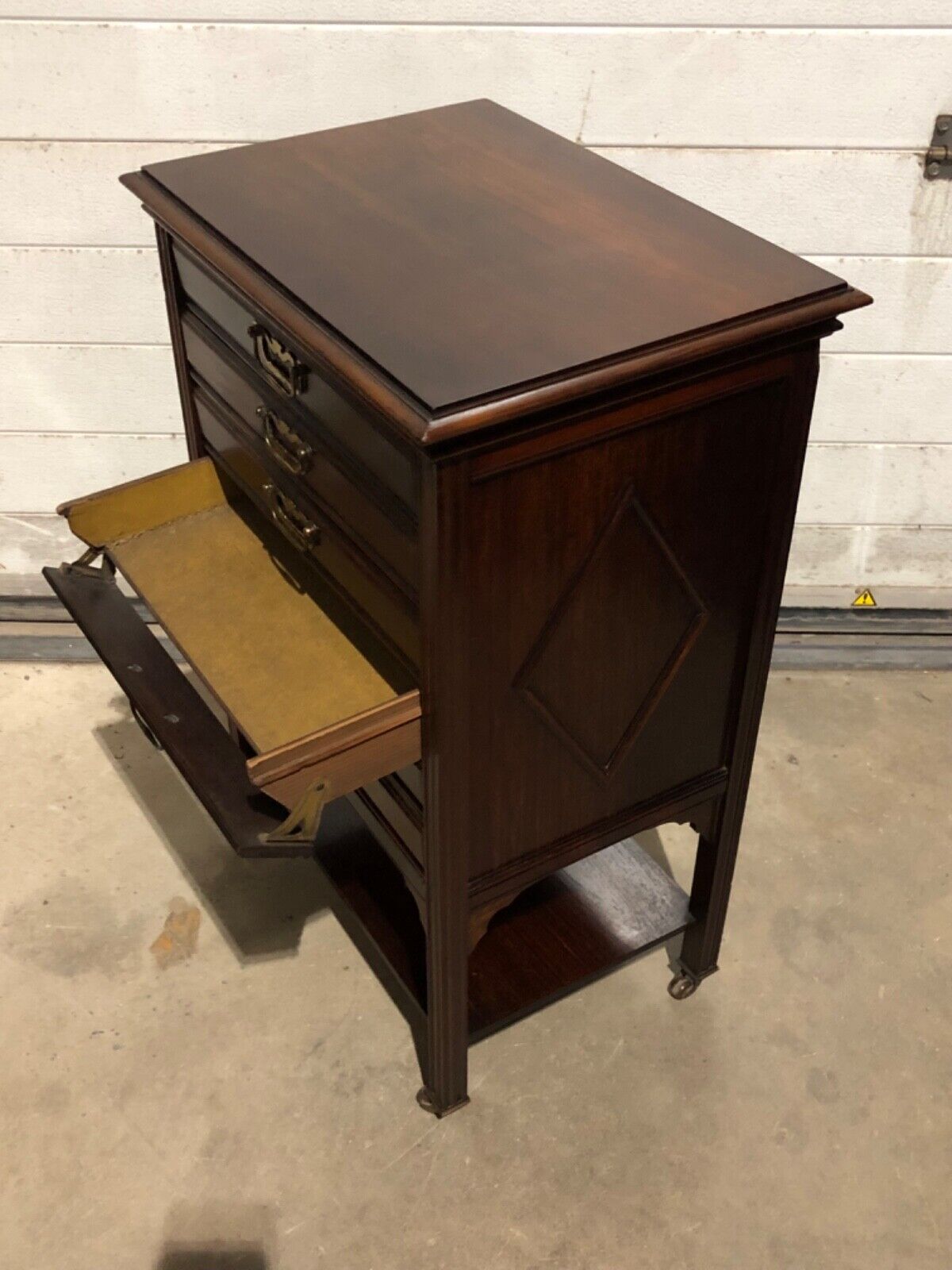 000775....Handsome Antique Rosewood Music Cabinet / Sheet Music Chest( sold )