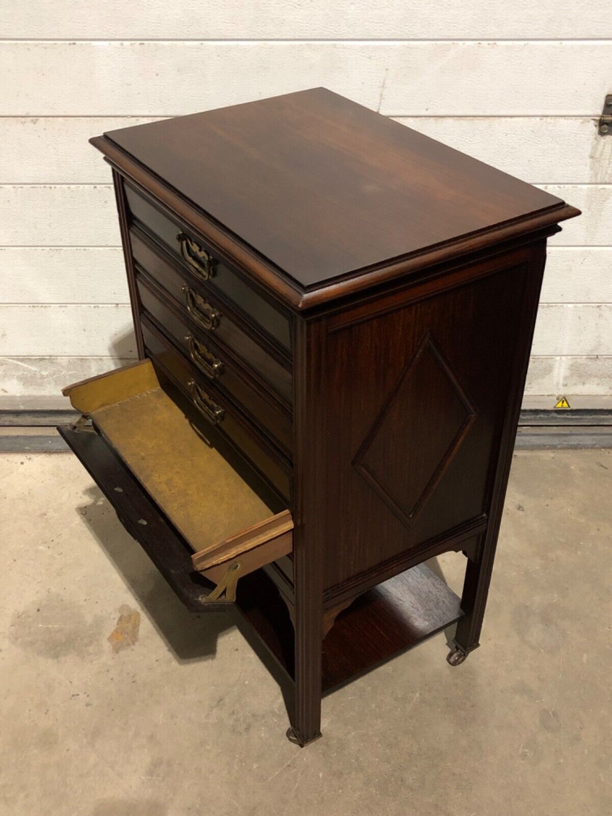000775....Handsome Antique Rosewood Music Cabinet / Sheet Music Chest( sold )
