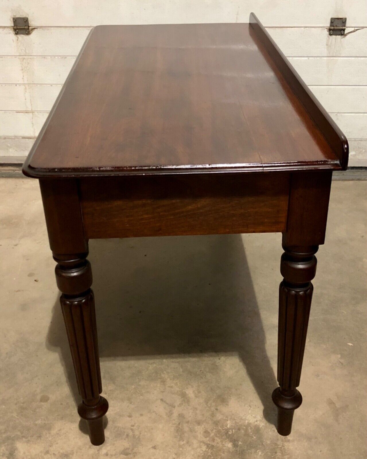 000756....Handsome Antique Mahogany Writing / Hall Table