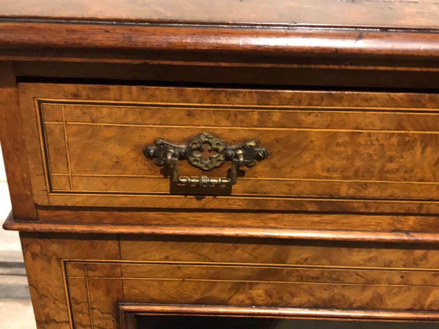 000773....Handsome Antique Walnut Pier Cabinet ( sold )