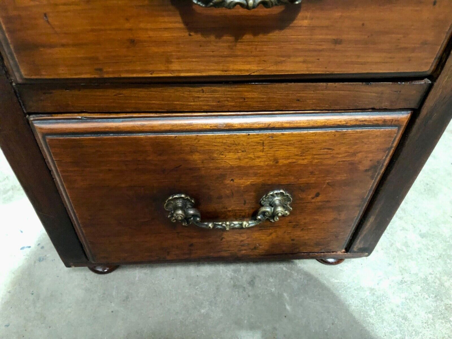 000821.....Handsome Antique Walnut Bedside Chest / Small Chest Of Drawers ( sold )