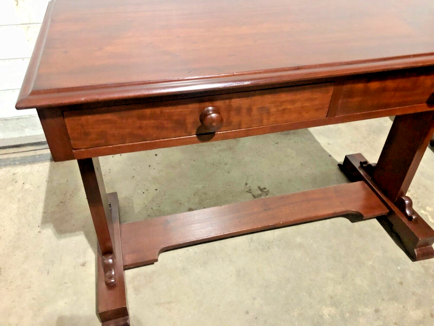 000770....Handsome Antique Mahogany Writing / Side Table