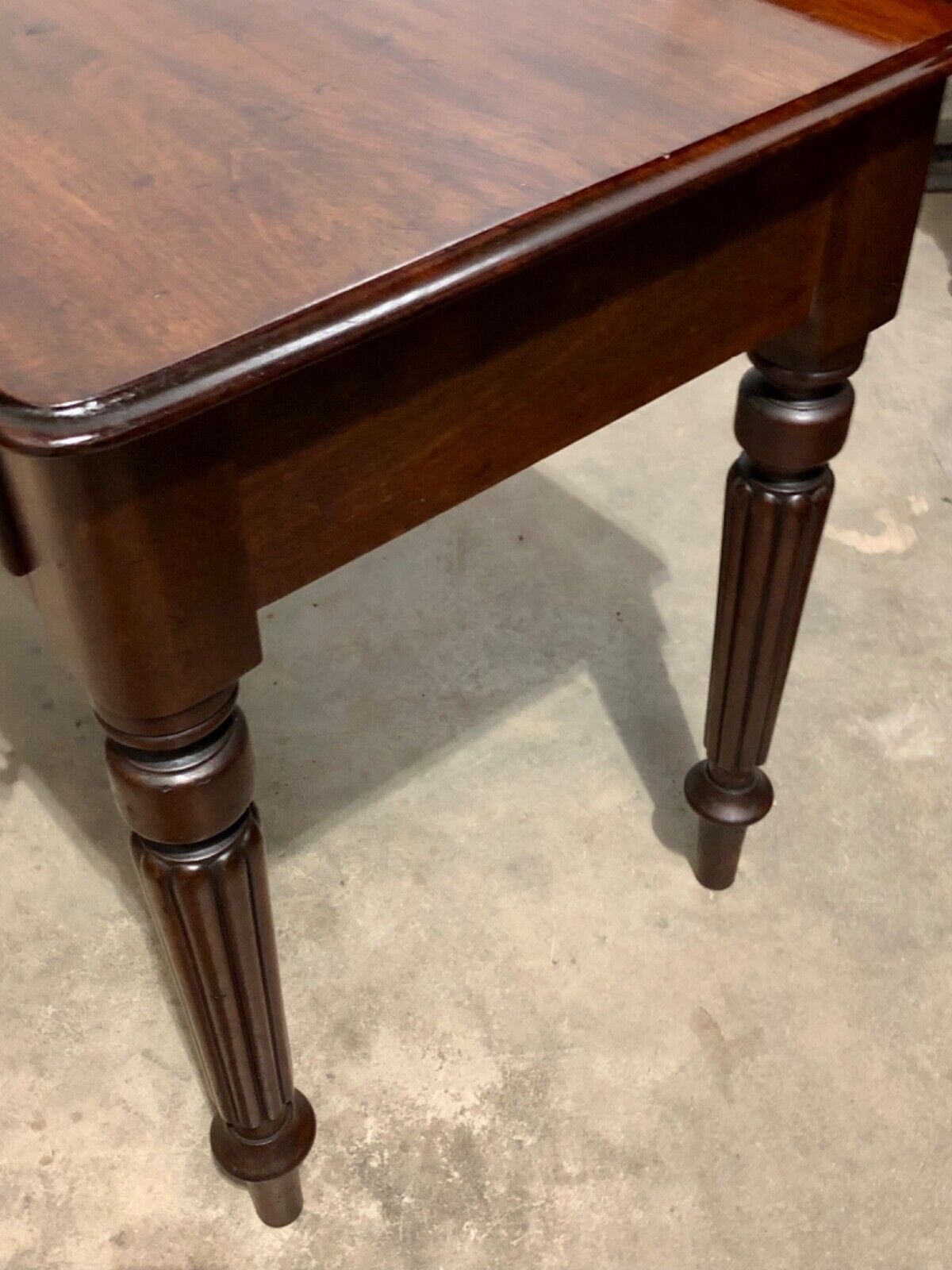 000756....Handsome Antique Mahogany Writing / Hall Table