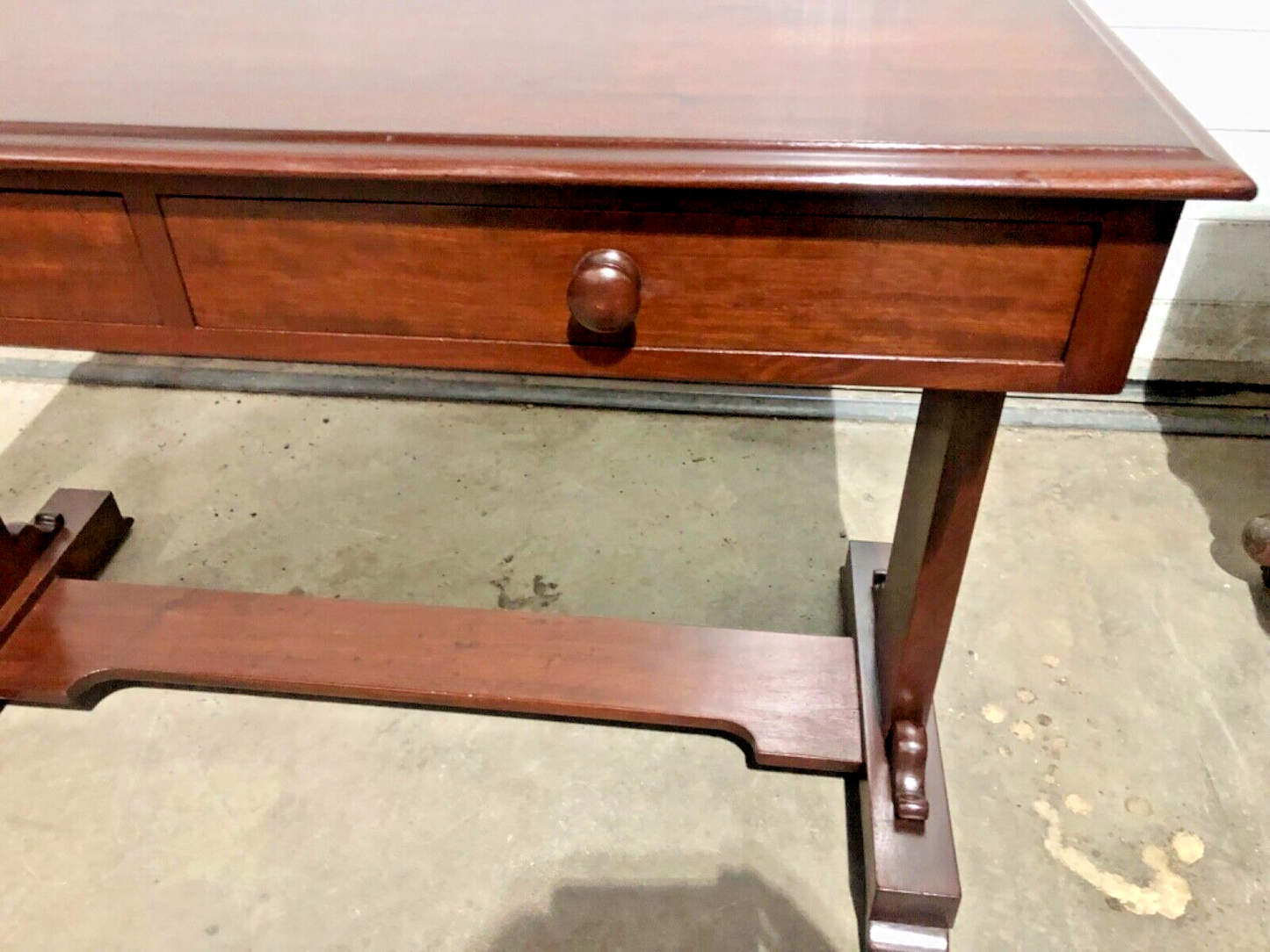 000770....Handsome Antique Mahogany Writing / Side Table