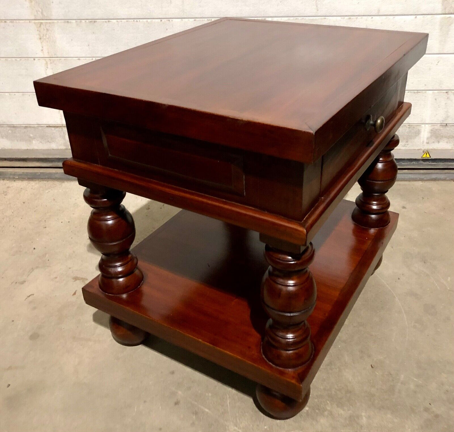 000771....Handsome Pair Of Vintage Bedside Tables / Lamp Tables ( sold )