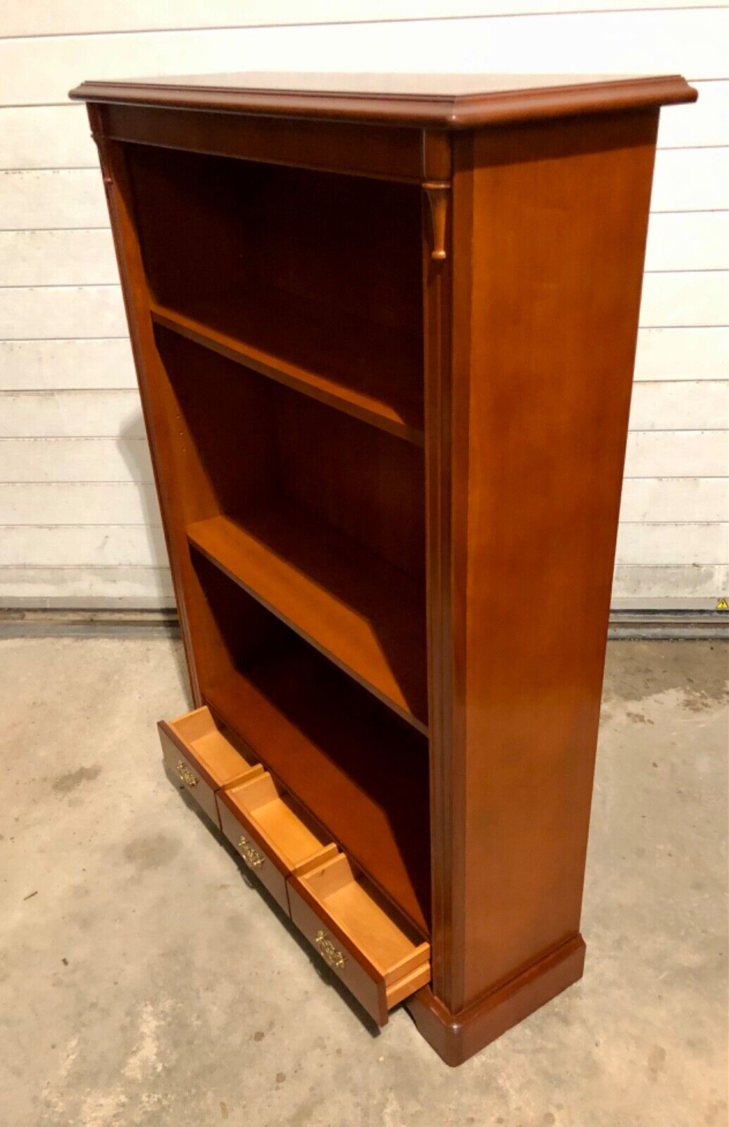 000738....Handsome Vintage Stag Bookcase / Bookshelves ( sold )