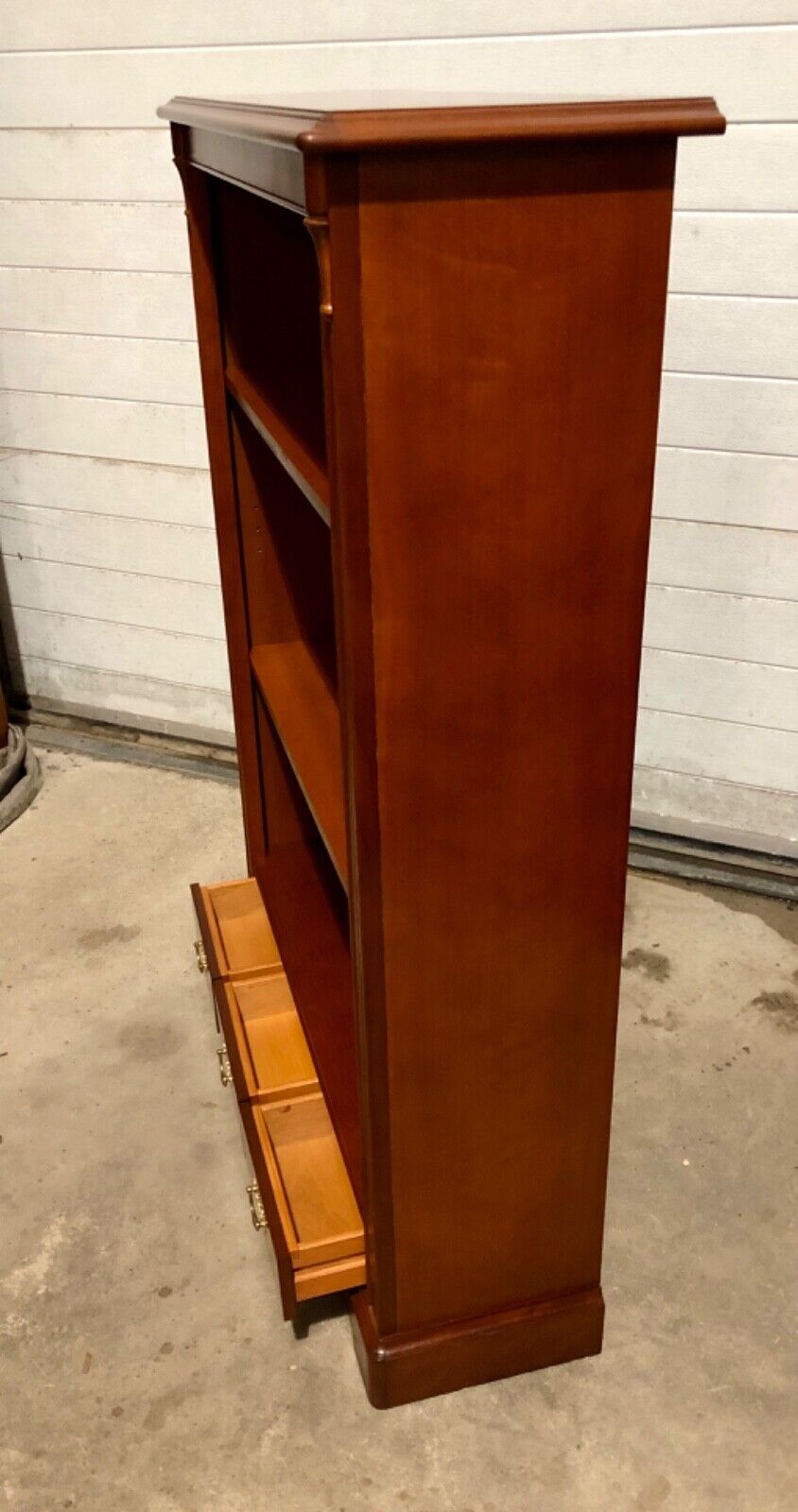 000738....Handsome Vintage Stag Bookcase / Bookshelves ( sold )