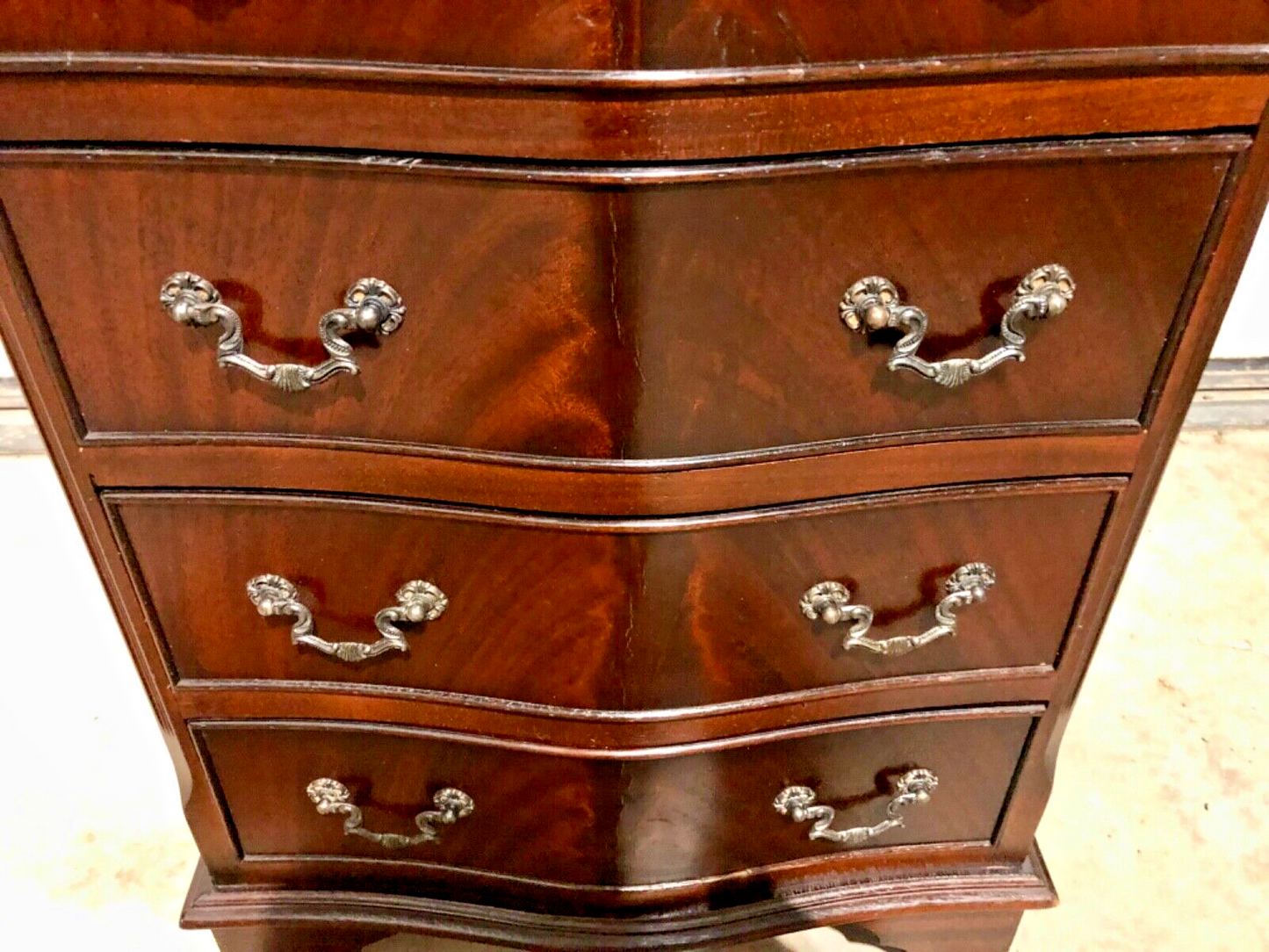 000764....Handsome Vintage Tallboy Chest / Chest Of Six Drawers ( sold )