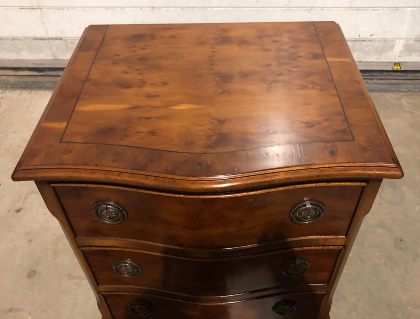 000781.....Handsome Pair Of Vintage Yew Bedside Chests / Bedside Tables( sold )