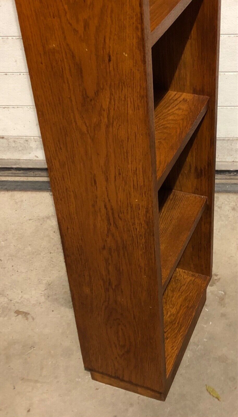 000789....Handsome Pair Of Vintage Solid Oak Bookcases
